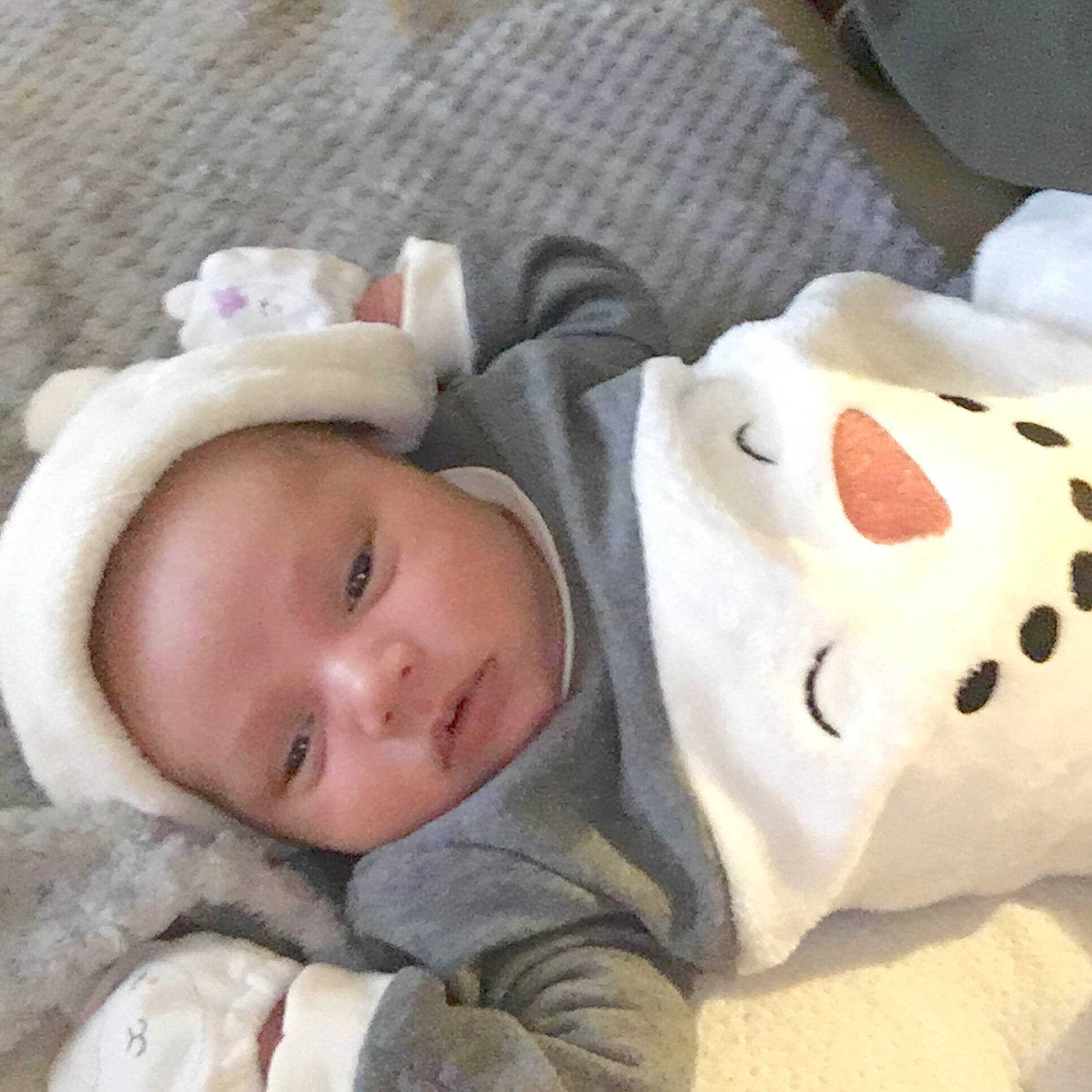 Kamron joined the competition — help win amazing prizes! baby, baby_products, baby_safety, baby_sleeping, baby_toddler_clothing, bedtime, carmine, cheek, child, comfort, eye, face, fur, iris, linens, nose, person, skin, sleep, sleeve