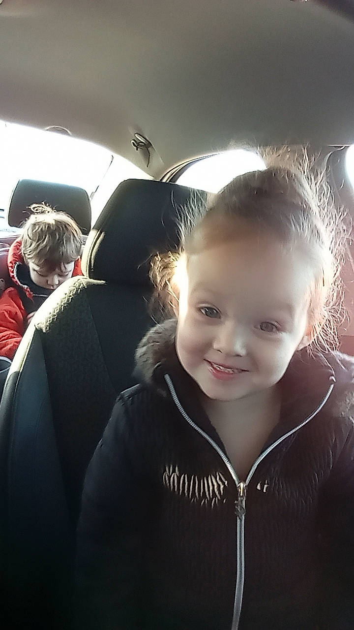 Emmery joined the competition — help win amazing prizes! auto_part, automotive_design, automotive_exterior, car, child, cloud, cool, family_car, flash_photography, fun, happy, head_restraint, jacket, joy, outerwear, person, personal_luxury_car, sky, smile, toddler