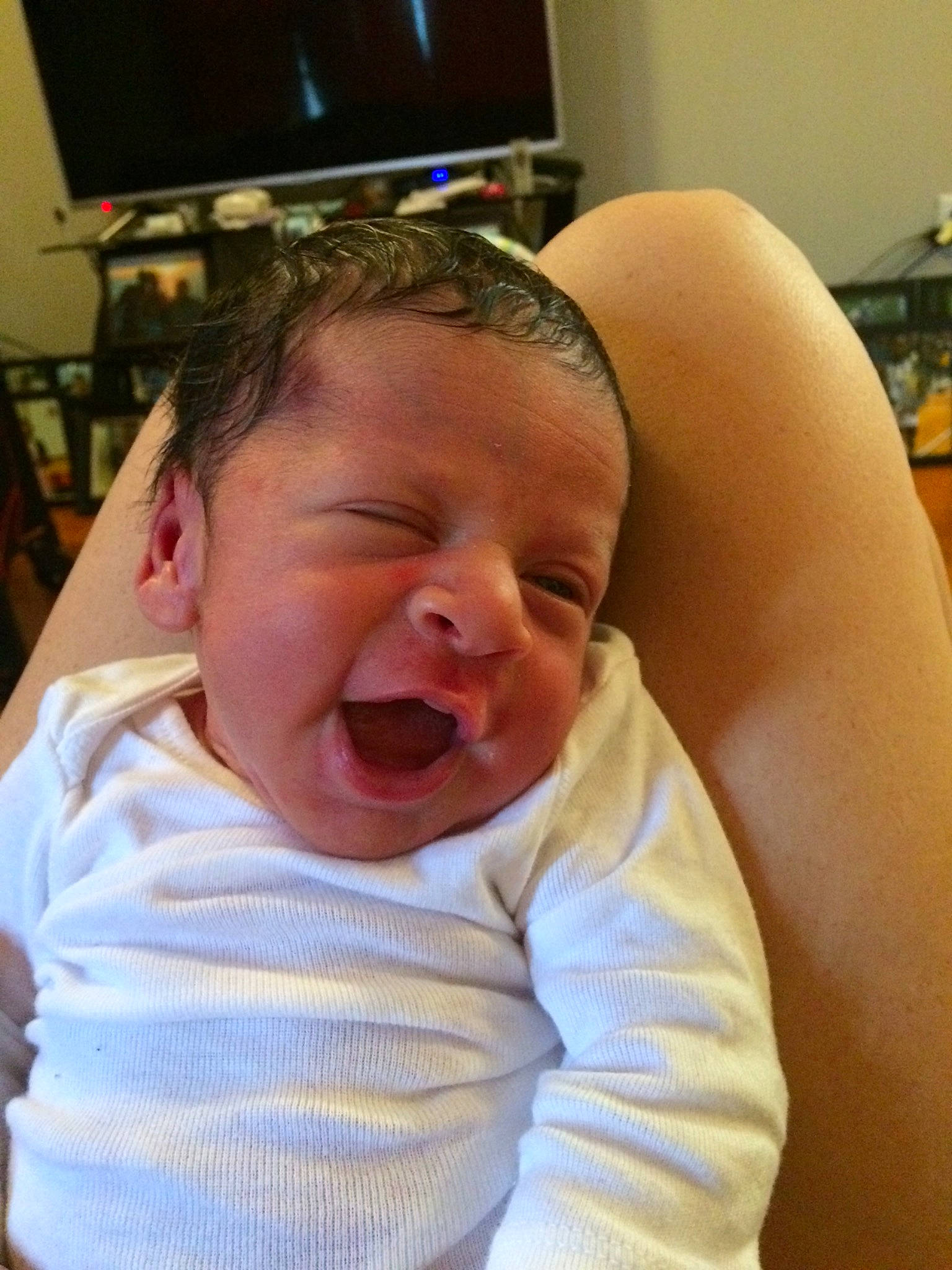 Bobby joined the competition — help win amazing prizes! arm, cheek, child, chin, ear, facial_expression, finger, girl, hand, head, infant, laughter, lip, mouth, nose, person, product, skin, smile, toddler