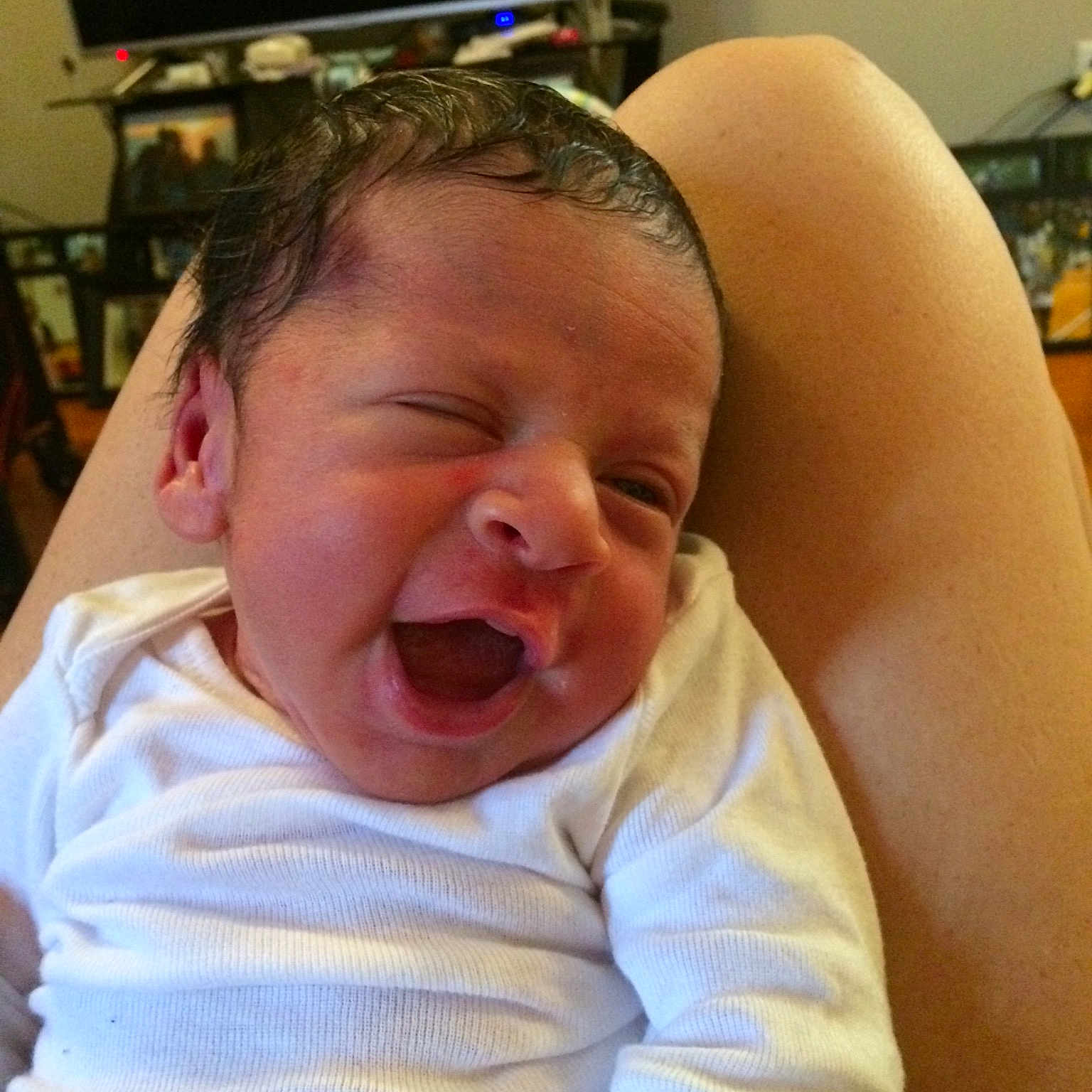 Bobby joined the competition — help win amazing prizes! arm, cheek, child, chin, ear, facial_expression, finger, girl, hand, head, infant, laughter, lip, mouth, nose, person, product, skin, smile, toddler