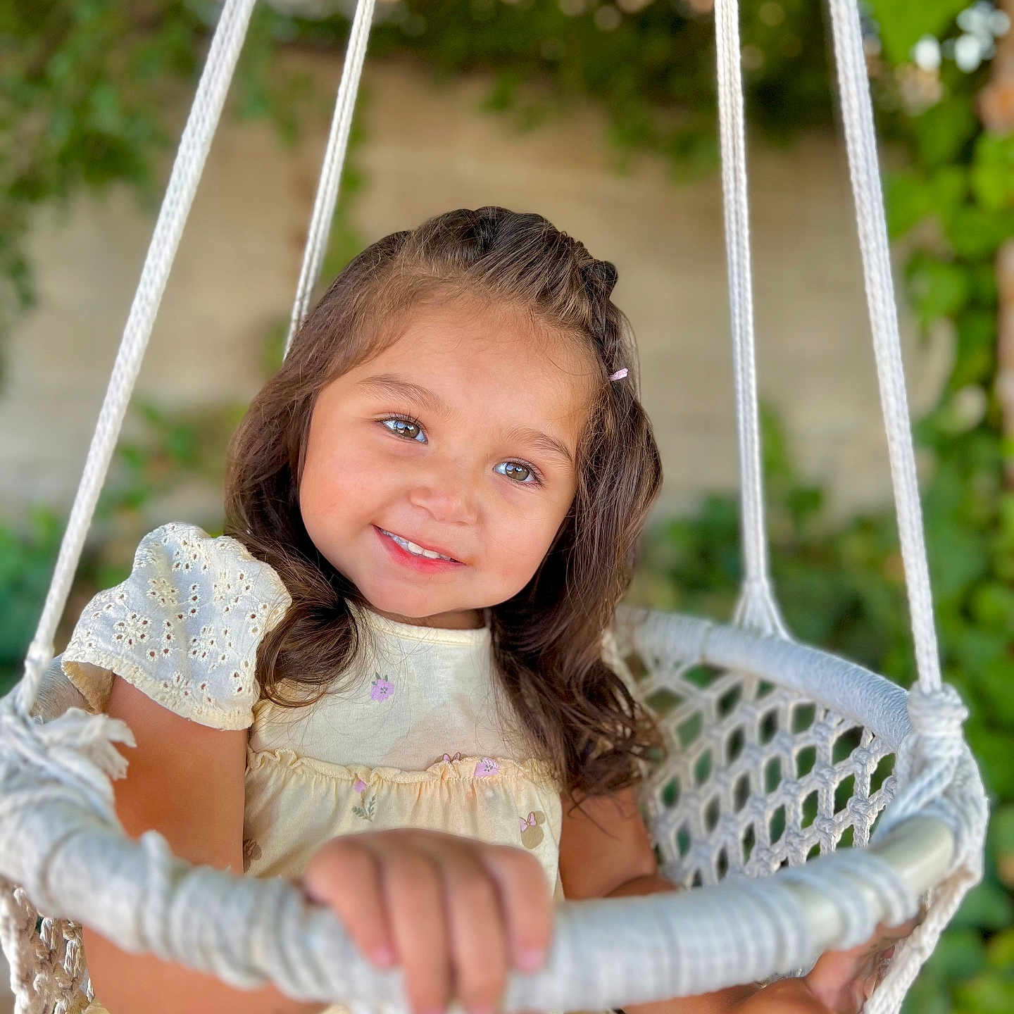 Adaya joined the competition — help win amazing prizes! child, clothing, dress, face, female, furniture, girl, grass, happy, head, outdoorplayarea, outdoors, person, photography, plant, playarea, portrait, smile, swing, toy