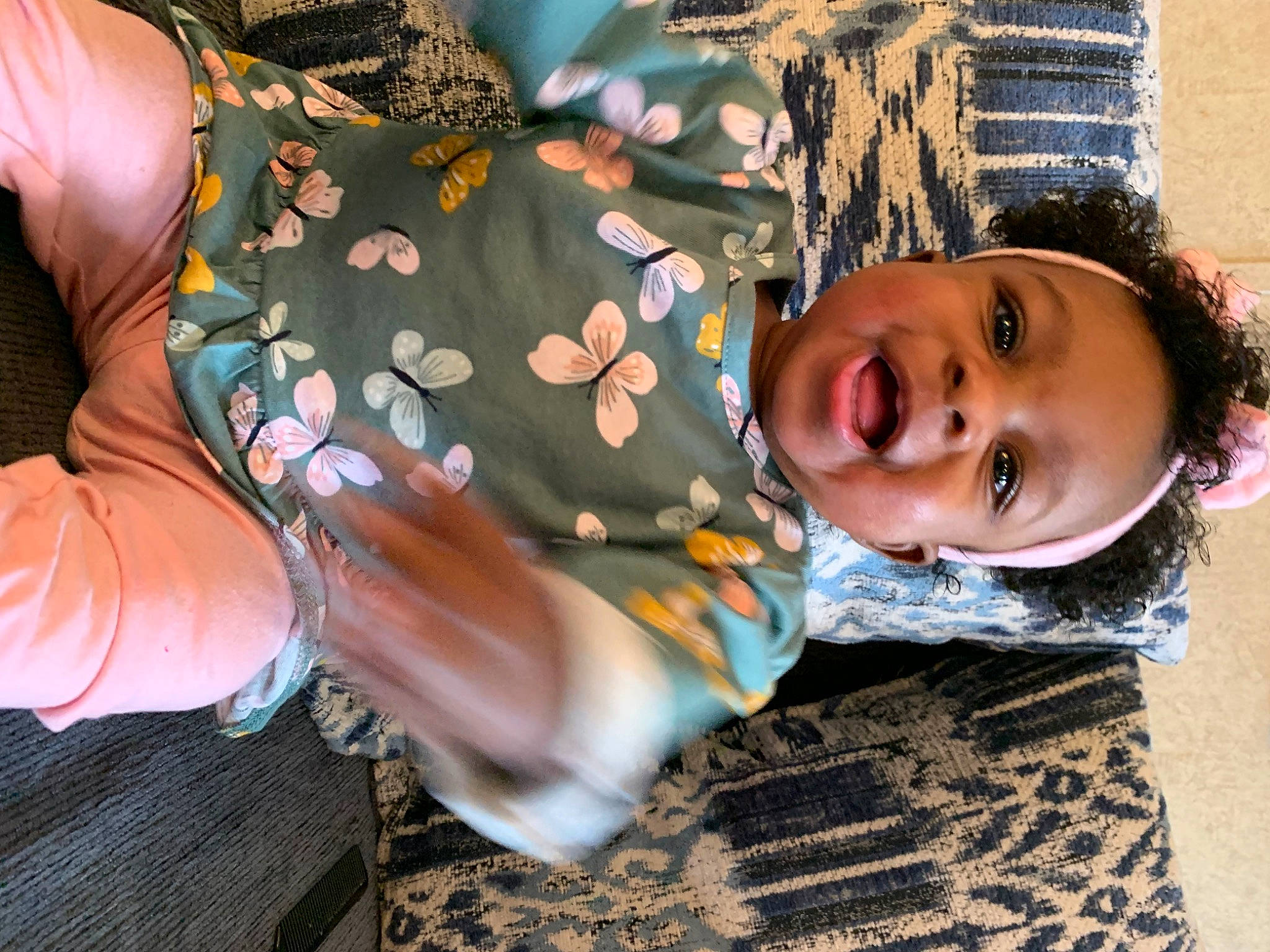 Lailonni joined the competition — help win amazing prizes! baby, child, cool, eye, fashion_accessory, fun, grass, happy, human_body, human_leg, linens, mouth, nail, pattern, person, play, skin, smile, thigh, toddler