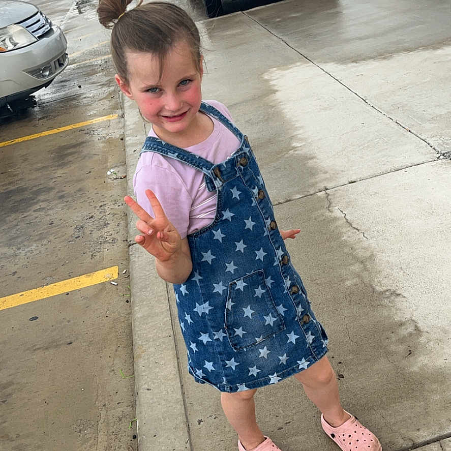 Zayleigh is registered to the contest to win money with this photo: alloywheel, bodypart, car, carwheel, child, clothing, female, finger, footwear, girl, machine, path, person, sandal, sidewalk, spoke, tire, transportation, vehicle, wheel