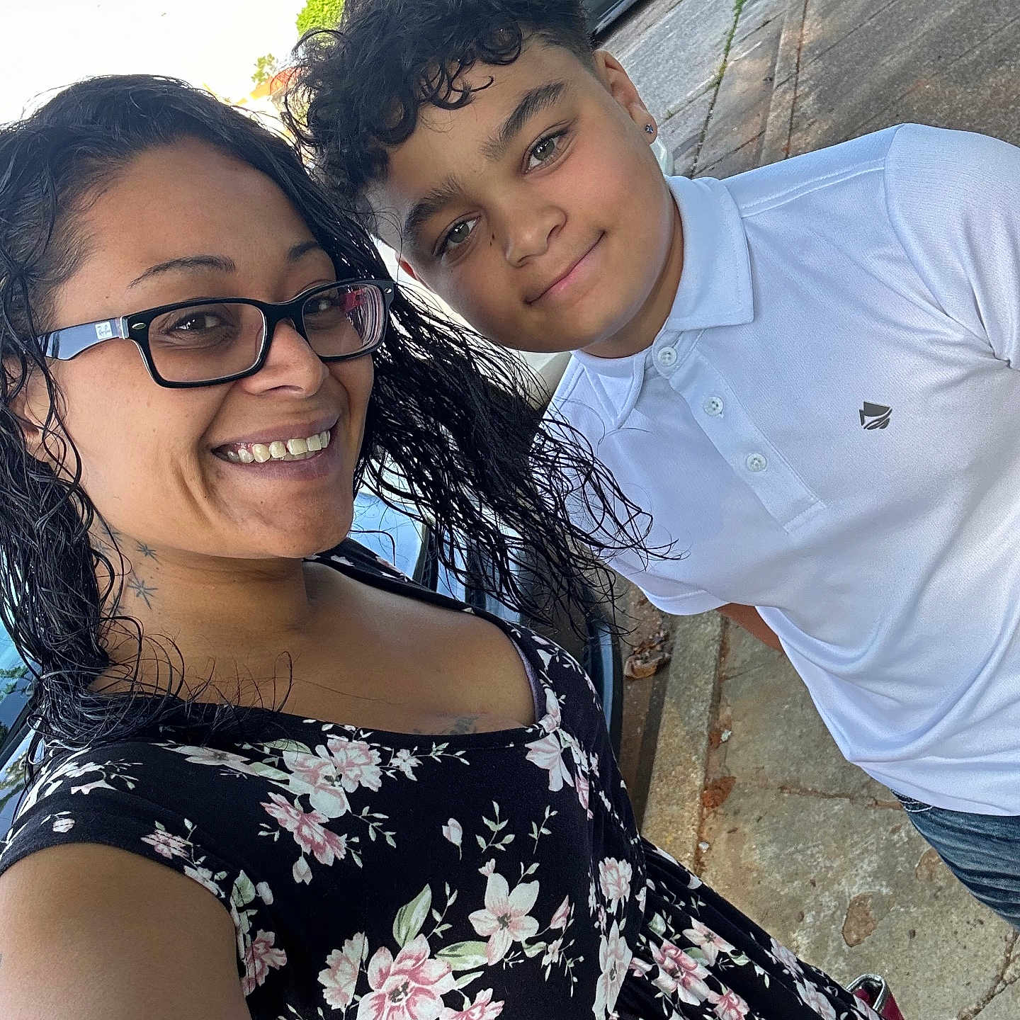Braylen joined the competition — help win amazing prizes! accessories, adult, blouse, city, clothing, face, female, glasses, head, machine, person, photography, portrait, road, selfie, street, t_shirt, urban, wheel, woman