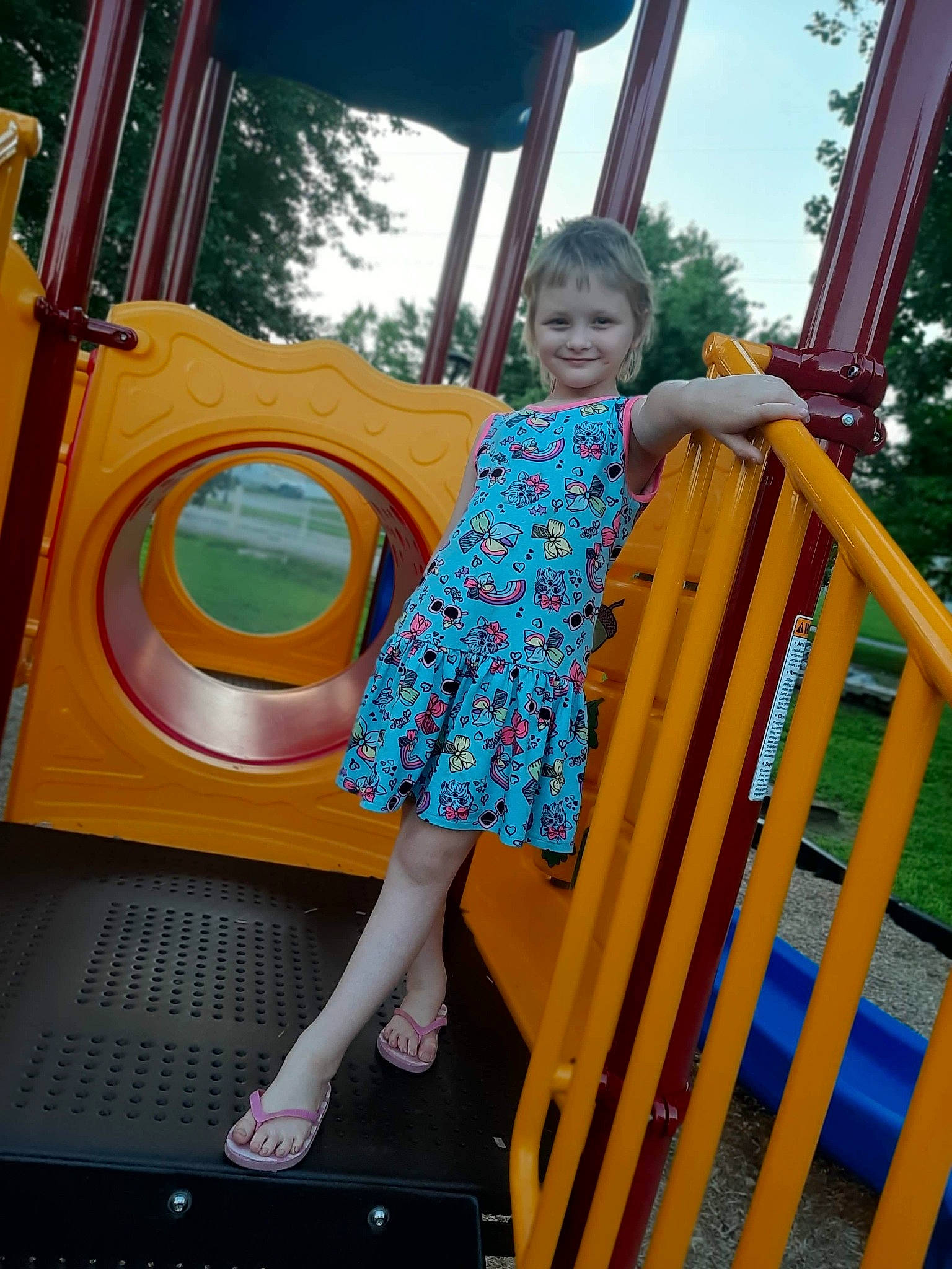 Avalon is registered to the contest to win money with this photo: chute, fun, joy, leisure, outdoor_play_equipment, person, playground, public_space, recreation, vacation, yellow