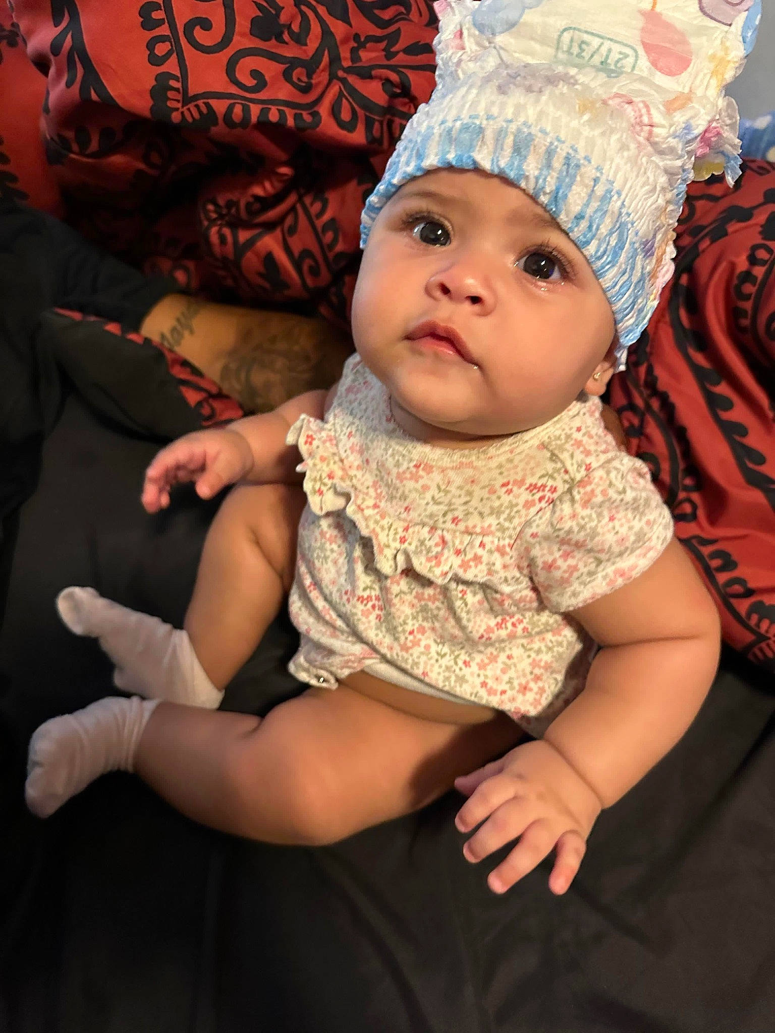 Catalella joined the competition — help win amazing prizes! baby, baby_toddler_clothing, cap, child, costume_hat, event, eye, fashion_accessory, fun, gesture, happy, headgear, headwear, human_body, magenta, person, pink, skin, sleeve, toddler