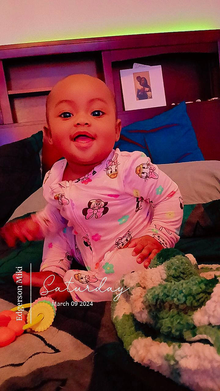 Aviana joined the competition — help win amazing prizes! baby, baby_toddler_clothing, beauty, cheek, child, finger, fun, happy, leaf_vegetable, magenta, mouth, person, photo_caption, pink, play, plush, sitting, skin, smile, stuffed_toy