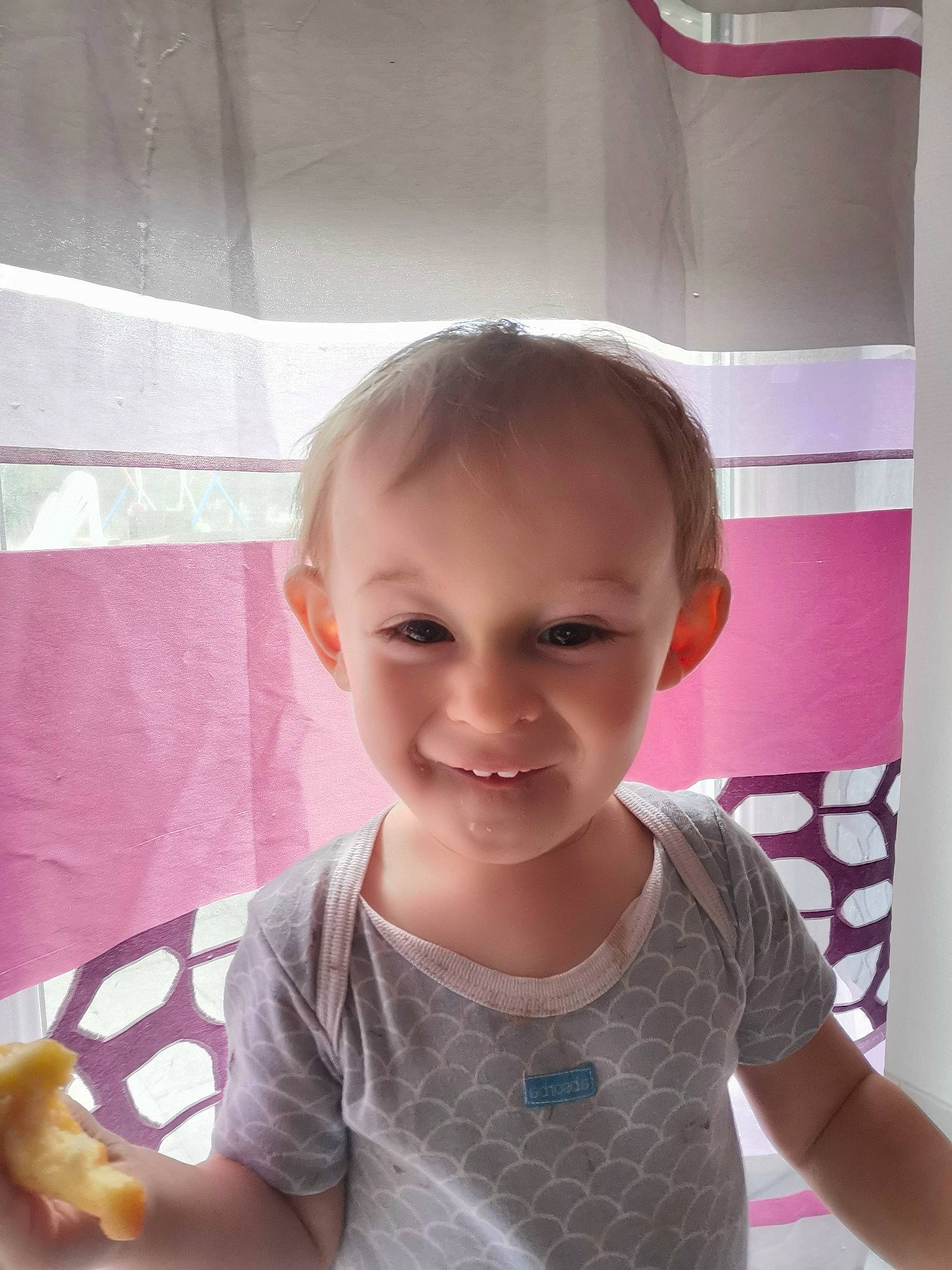 Paolo a rejoint le concours — aidez-le/la à gagner de superbes lots ! baby, cheek, child, ear, face, forehead, hair, head, joy, person, pink, room, skin, smile, toddler