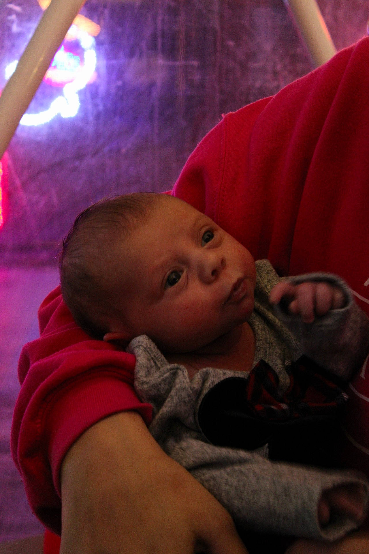 Mya joined the competition — help win amazing prizes! baby, baby_toddler_clothing, cheek, child, comfort, darkness, event, finger, flash_photography, fun, happy, head, magenta, mouth, nose, person, room, sitting, skin, toddler