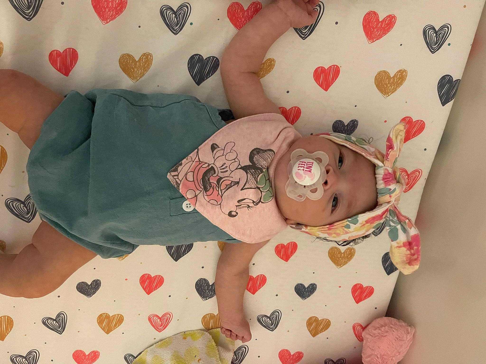 Amayah joined the competition — help win amazing prizes! art, baby, baby_toddler_clothing, bedding, carmine, child, comfort, creative_arts, flesh, headwear, human_body, human_leg, linens, pattern, person, pink, room, skin, sleeve, textile