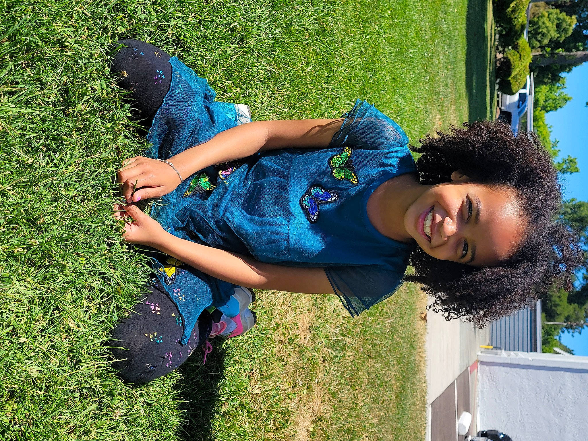 Zeneida joined the competition — help win amazing prizes! black_hair, blue, denim, electric_blue, fun, grass, green, happy, human_leg, joy, leisure, people_in_nature, person, recreation, smile, summer, t_shirt, thigh, tree, trunk