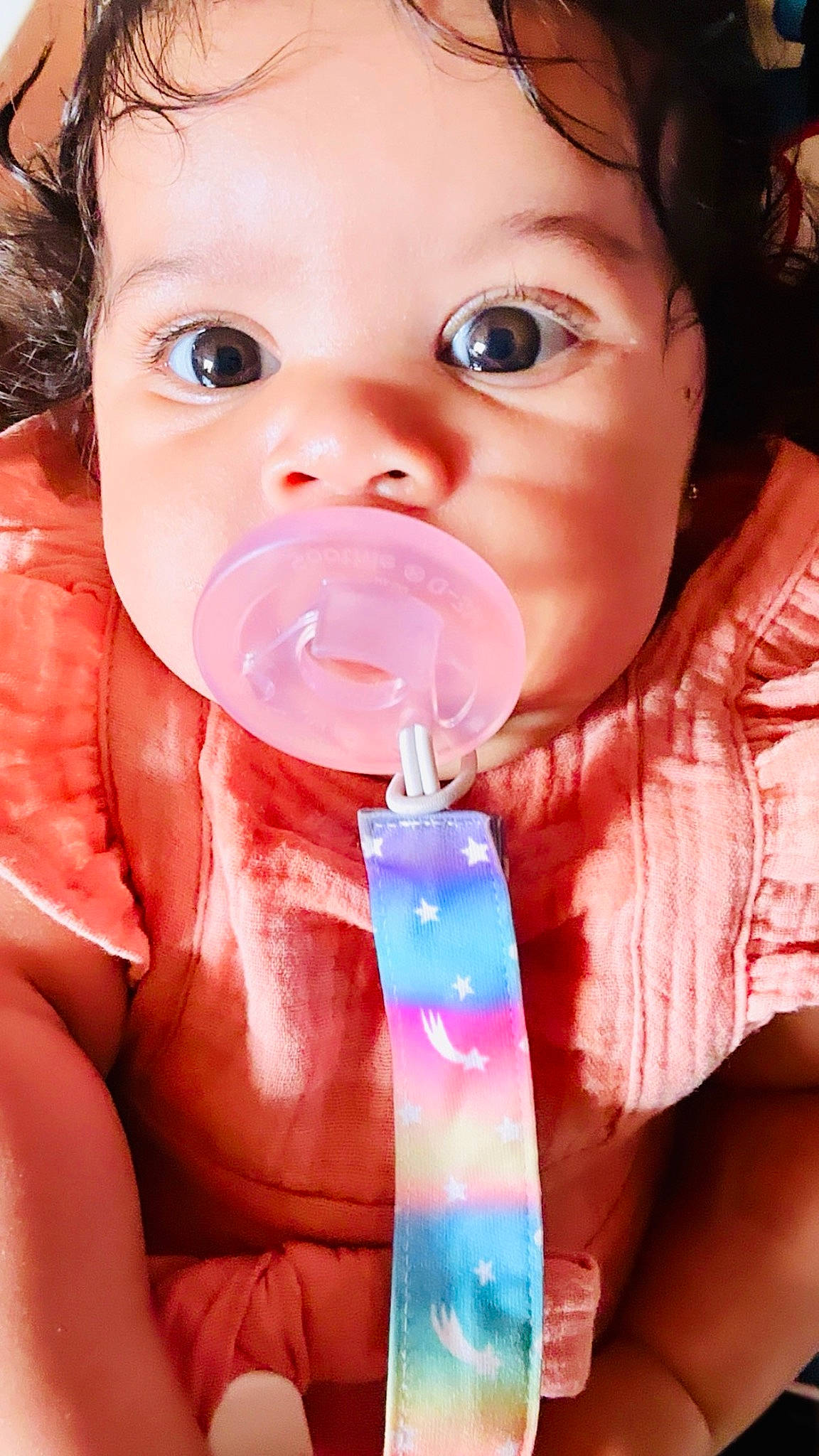 Miami is registered to the contest to win money with this photo: baby, baby_toddler_clothing, cheek, child, drinking, drinkware, eyelash, finger, fun, gesture, glass, happy, lip, mouth, nail, neck, nose, person, pink, skin