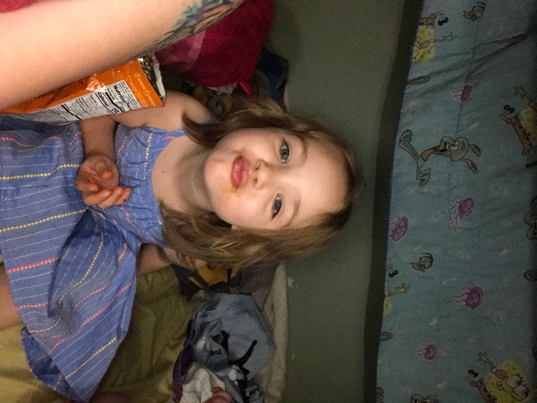 Ellaina joined the competition — help win amazing prizes! child, fun, long_hair, mouth, person, smile