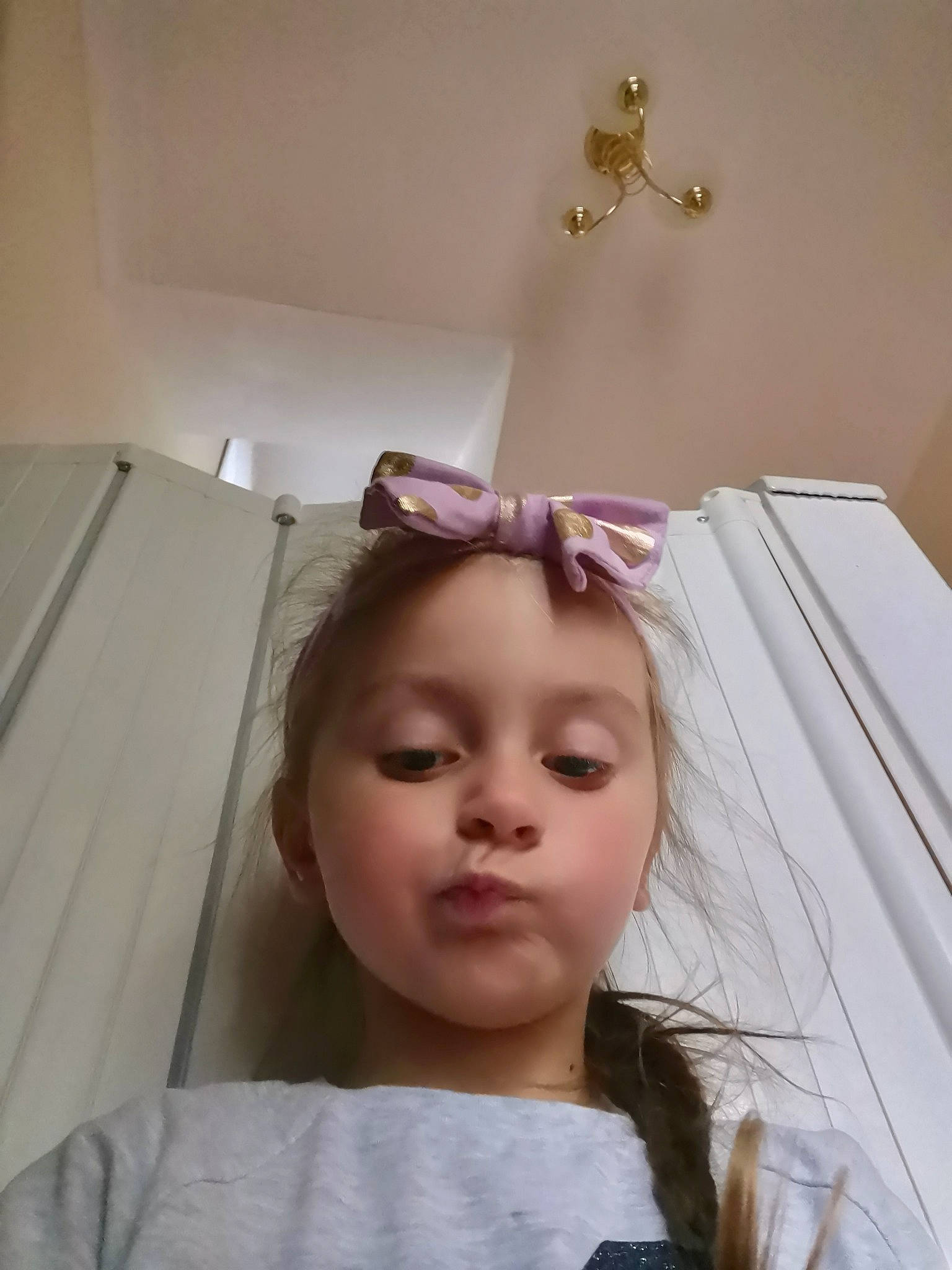 Maya is registered to the contest to win money with this photo: baby, ceiling, ear, eye, eyebrow, eyelash, eyewear, fashion_accessory, glasses, happy, headpiece, iris, jaw, lip, nose, person, selfie, sunglasses, toddler, vision_care