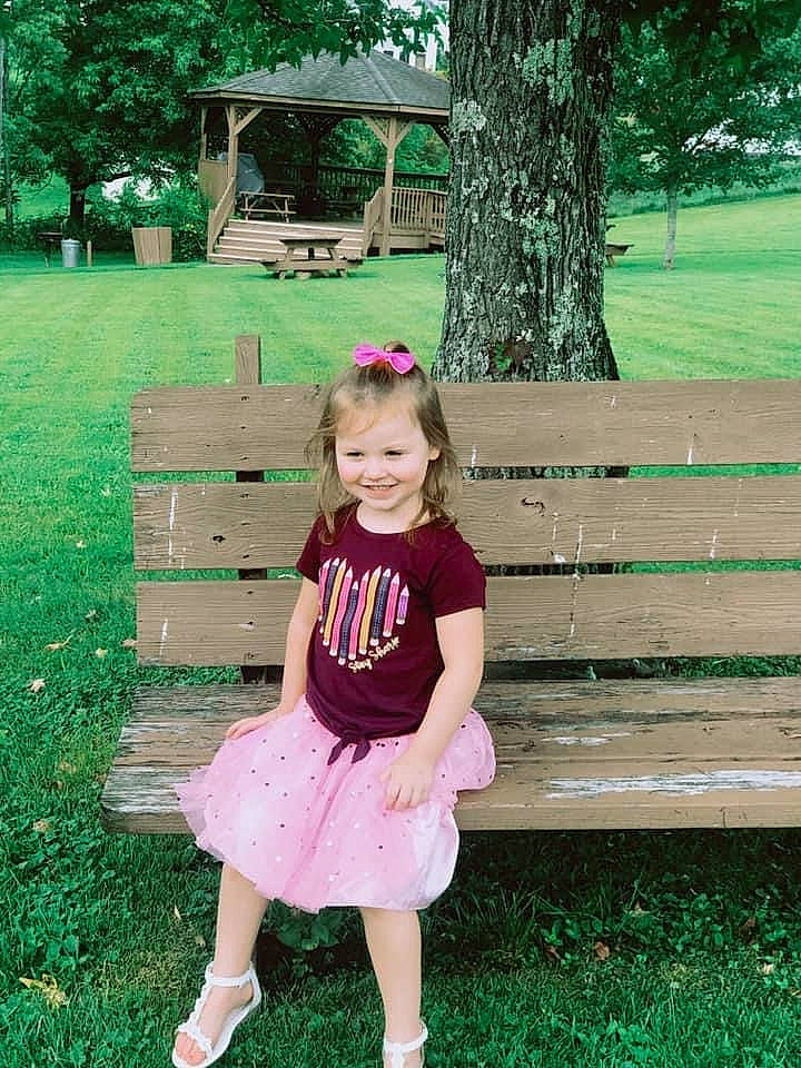 Zelda joined the competition — help win amazing prizes! child, eyewear, fun, grass, green, happy, joy, leisure, magenta, people_in_nature, person, pink, plant, recreation, sitting, smile, standing, summer, toddler, tree