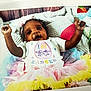 Alayah joined the competition — help win amazing prizes! baby, child, tutu, easter, plush_toy, bunny, chick, blanket, headband, smiling, celebration, holiday, colorful, cute, infant, raised_arms, happy, festive, decorations, portrait