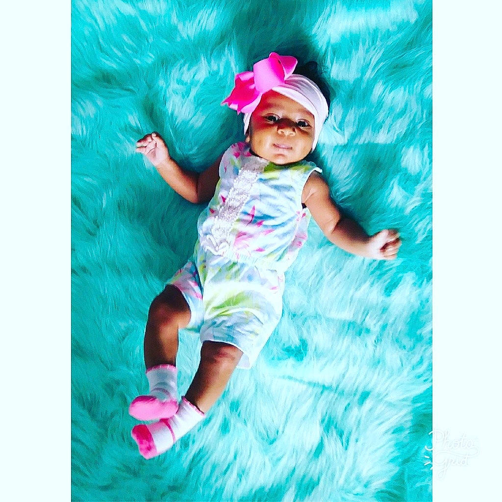 Kennedy Merie Ingram is registered to the contest to win money with this photo: aqua, child, fun, girl, hair_accessory, headgear, headwear, infant, magenta, person, pink, product, toddler, turquoise