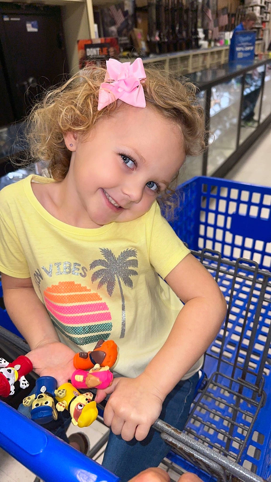 Addilynn joined the competition — help win amazing prizes! baby_playing_with_toys, child, electric_blue, event, fun, happy, headband, joy, leisure, mammal, organ, people, person, photograph, product, recreation, sitting, smile, snapshot, t_shirt