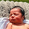 Liam is registered to the contest to win money with this photo: newborn, baby, infant, sleeping, skin, outdoor, blanket, soft, sunlight, peaceful, portrait, face, human, child, young, resting, natural_light, closeup, cute, relaxing