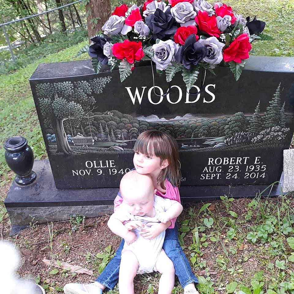 Peyton joined the competition — help win amazing prizes! flower, grave, headstone, memorial, nonbuilding_structure, person, plant