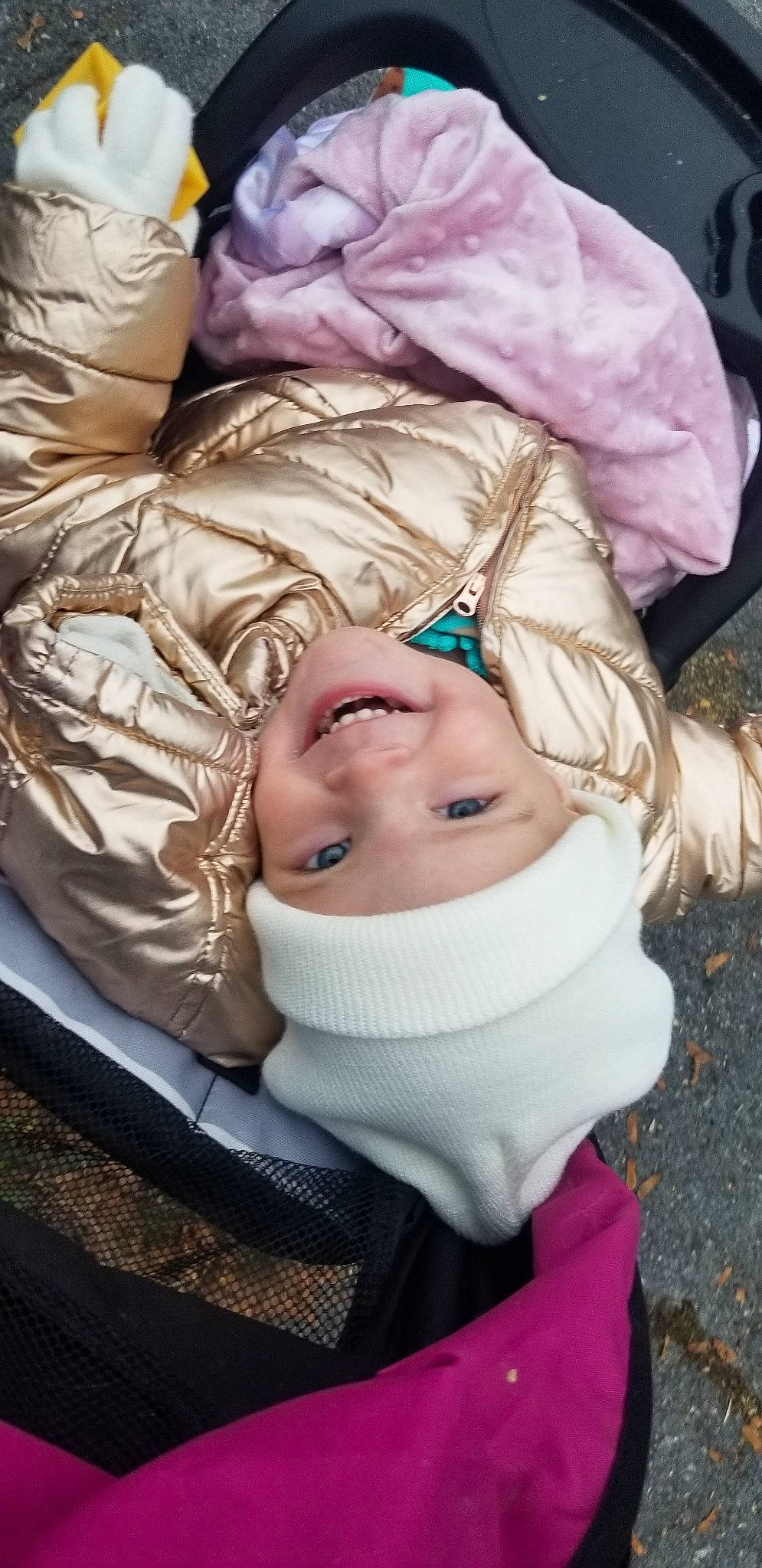 Alayah joined the competition — help win amazing prizes! baby, baby_carriage, baby_products, blond, cheek, child, headgear, headwear, joy, mouth, person, pink, product, toddler