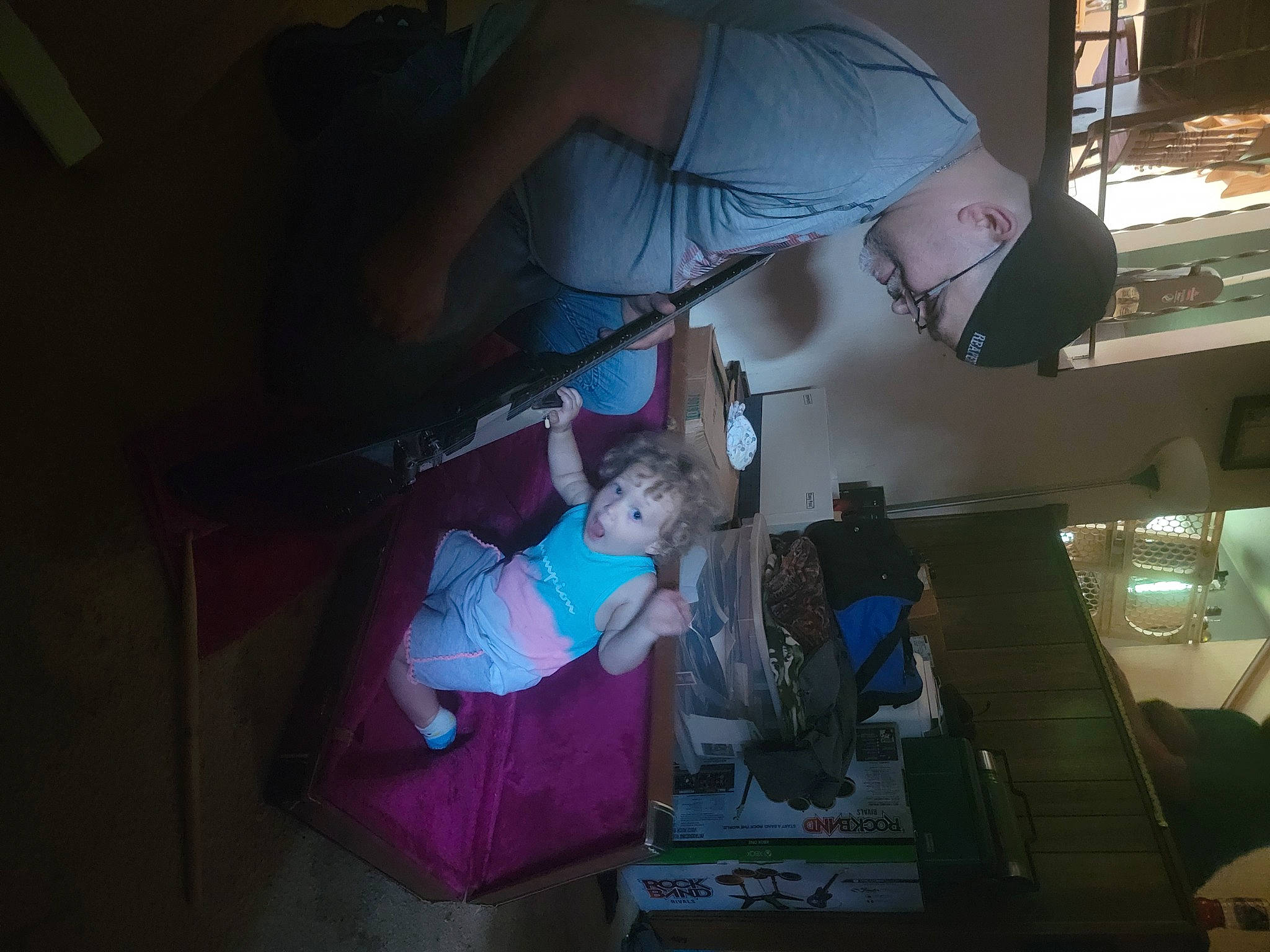 Dailyn is registered to the contest to win money with this photo: baby, child, comfort, elbow, fun, joy, magenta, person, room, space, surprise, toddler