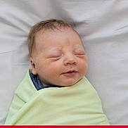 Eastyn joined the competition — help win amazing prizes! newborn, baby, swaddled, sleeping, blanket, infant, face, peaceful, soft, white, bed, resting, cute, child, portrait, indoors, calm, head, young, person