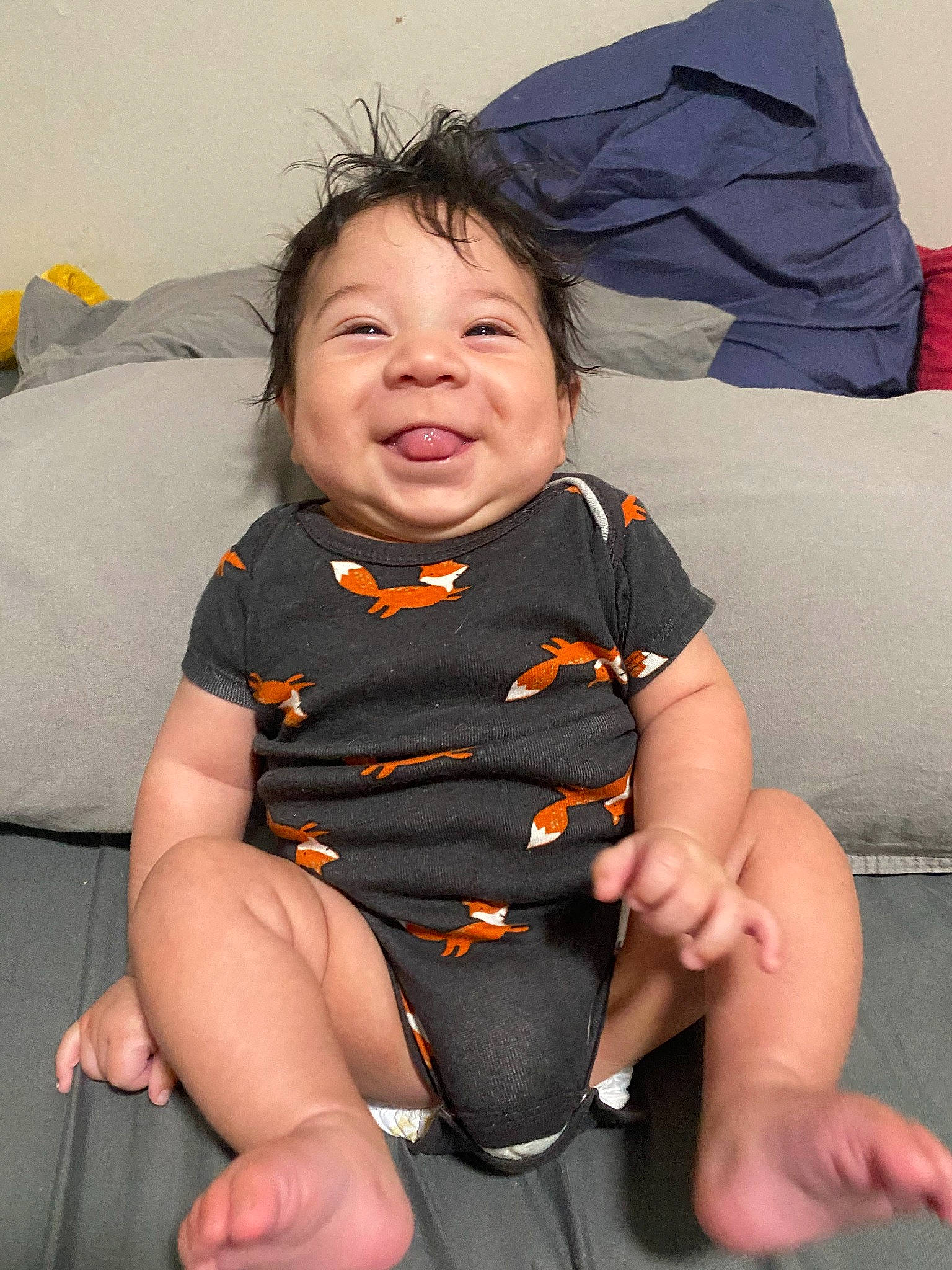 Gabriel joined the competition — help win amazing prizes! arm, baby_toddler_clothing, chair, child, comfort, eye, finger, fun, happy, human_leg, joint, joy, knee, lap, leg, mouth, person, skin, sleeve, smile