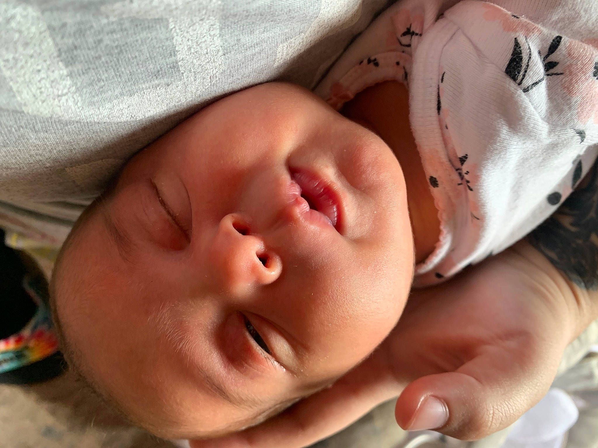 Kora joined the competition — help win amazing prizes! baby, baby_toddler_clothing, cheek, child, close_up, comfort, eye, eyelash, facial_expression, finger, gesture, hand, head, human, lip, mouth, nose, person, skin, toddler