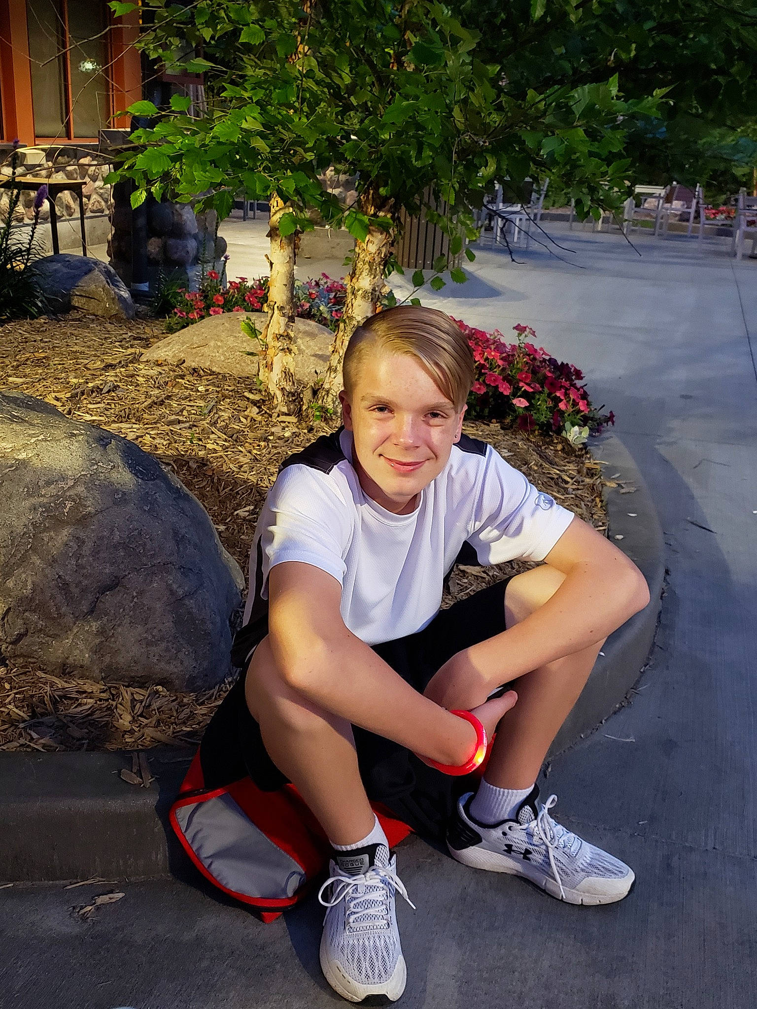 Ethyn joined the competition — help win amazing prizes! footwear, fun, human_leg, joy, leg, leisure, person, photograph, photography, plant, shoe, shorts, sitting, smile, snapshot, style, summer, thigh, vacation