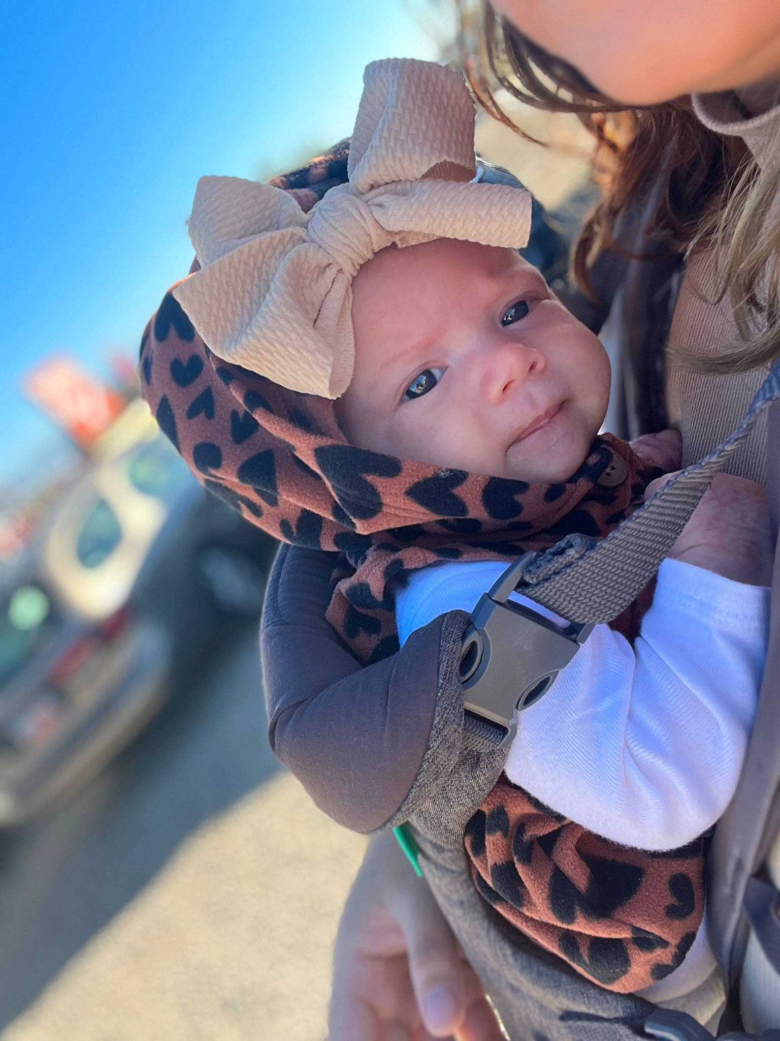 Milani joined the competition — help win amazing prizes! baby, baby_products, baby_toddler_clothing, cap, child, cool, costume_hat, electric_blue, fashion_accessory, fedora, fun, happy, hat, headgear, headwear, pattern, person, personal_protective_equipment, sitting, sky