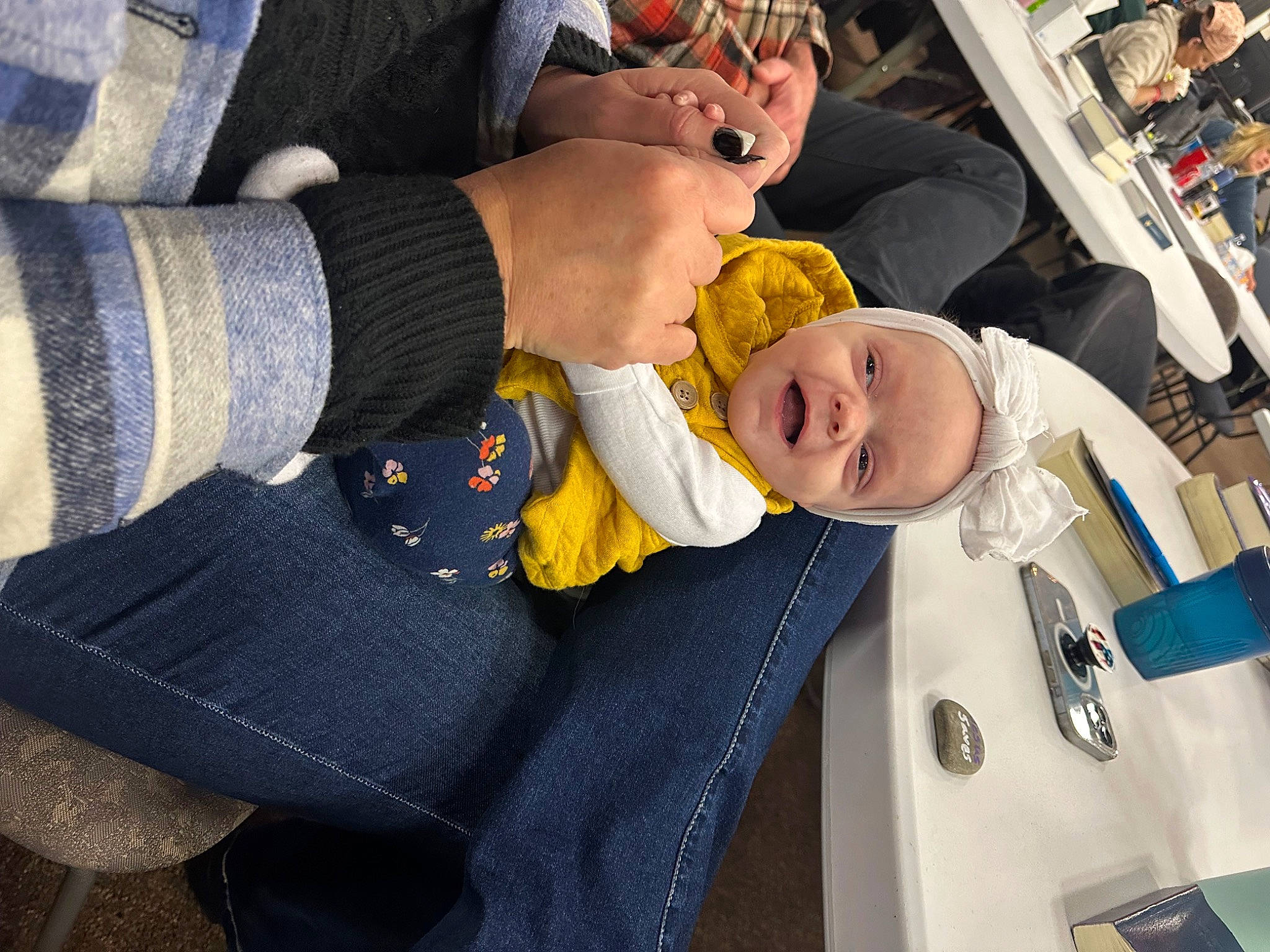 Harper is registered to the contest to win money with this photo: auto_part, automotive_design, automotive_exterior, baby, baby_carriage, baby_products, baby_toddler_clothing, car_seat, child, comfort, event, family_car, gesture, happy, luxury_vehicle, motor_vehicle, person, sitting, smile, toddler