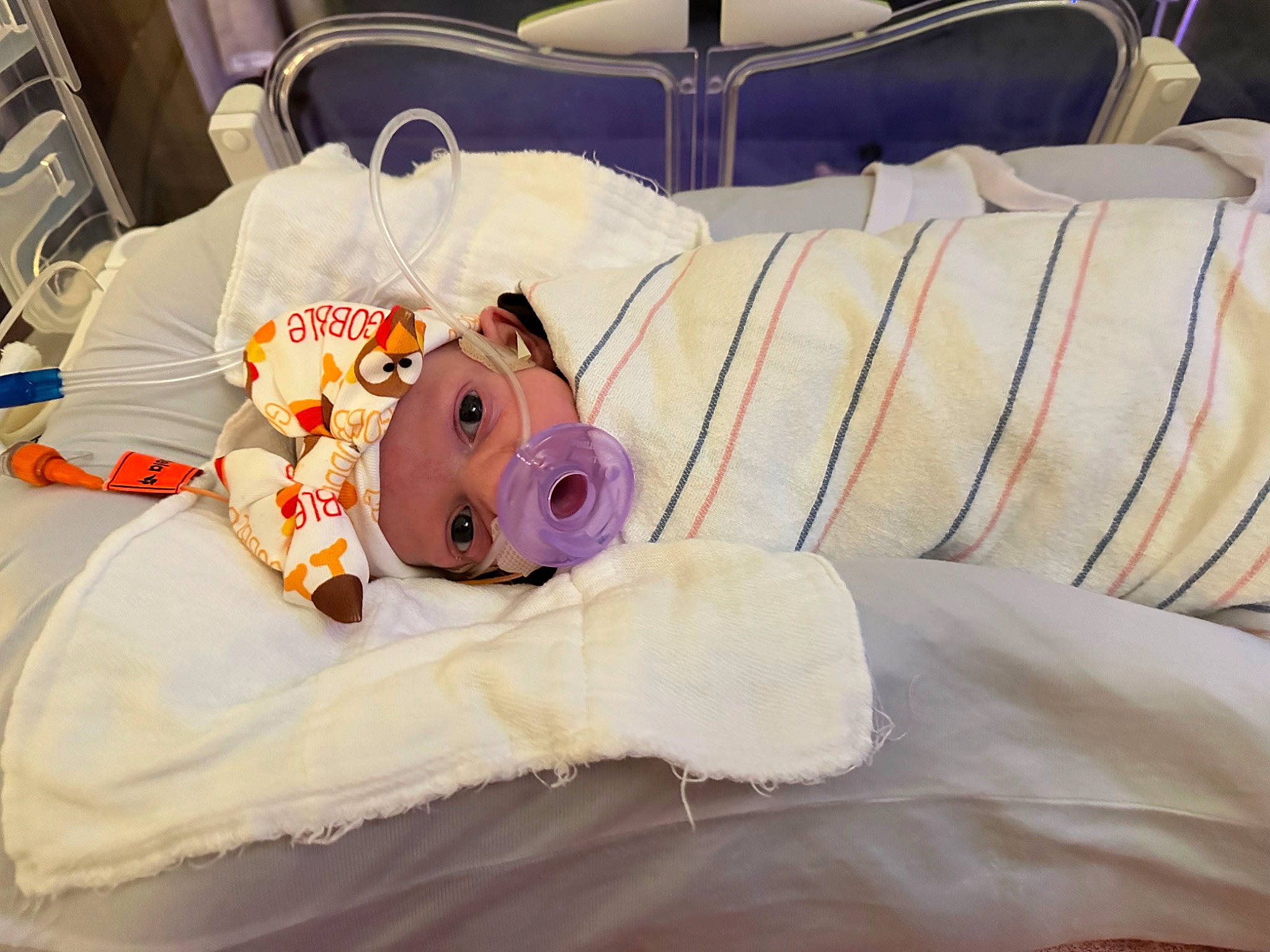 Harper joined the competition — help win amazing prizes! baby, baby_products, bed, bed_sheet, bedding, bedroom, child, comfort, couch, headwear, linens, person, pillow, plush, room, studio_couch, stuffed_toy, teddy_bear, textile, throw_pillow