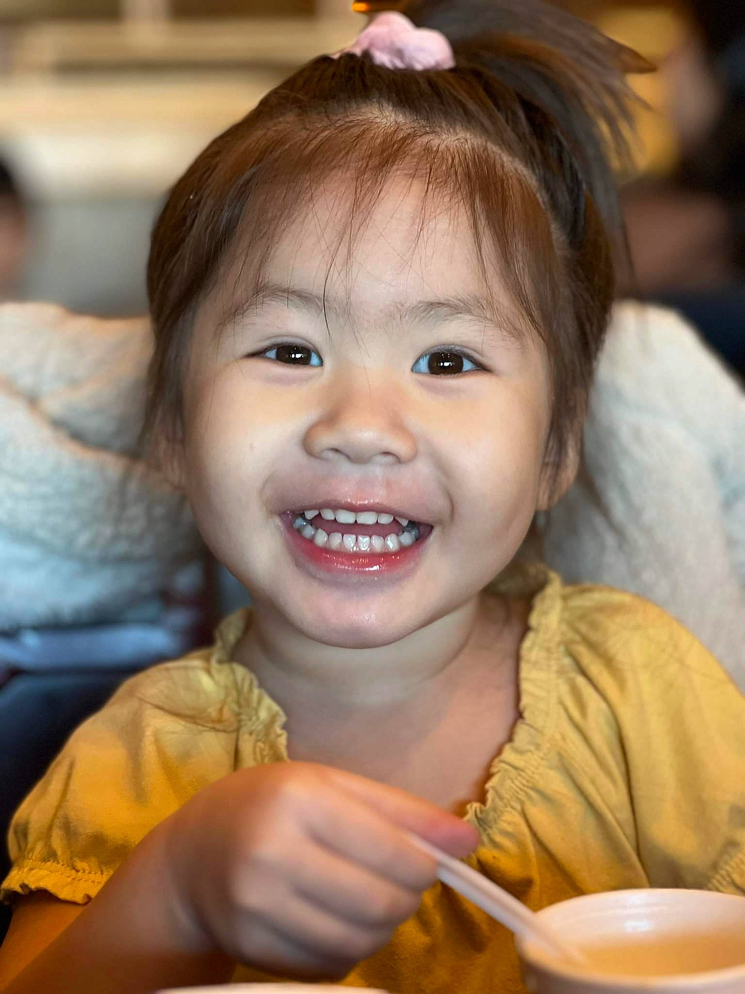 Pearl joined the competition — help win amazing prizes! beauty, cheek, child, cup, event, eyelash, food_craving, fun, happy, jaw, joy, lip, nose, person, serveware, skin, smile, sweetness, tableware, toddler