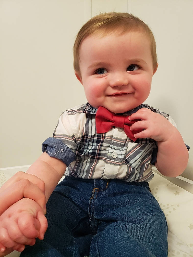 Augustus joined the competition — help win amazing prizes! baby_toddler_clothing, cheek, collar, dress_shirt, finger, flash_photography, gesture, hand, happy, head, human, iris, joint, joy, neck, nose, person, shoulder, skin, sleeve