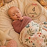 Juniper joined the competition — help win amazing prizes! baby, infant, sleeping, blanket, plush_toy, rabbit_toy, heart_pillow, star_pillow, fairy_lights, flower_vase, decor, soft_texture, wrapped, cute, cozy, indoor, portrait, peaceful, child, newborn