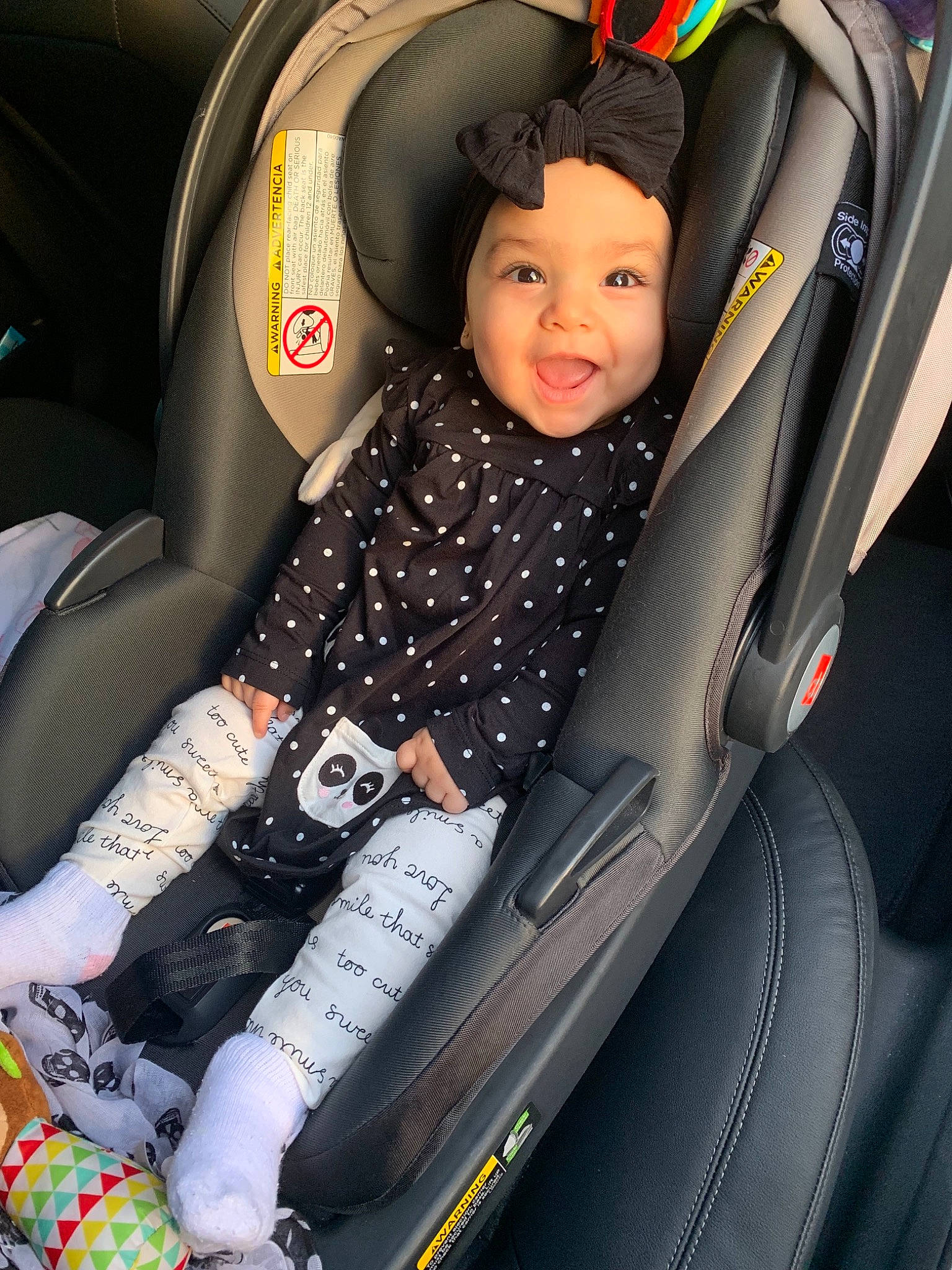 Mila Rose is registered to the contest to win money with this photo: auto_part, baby, baby_carriage, baby_in_car_seat, car, car_seat, car_seat_cover, child, family_car, person, product, toddler, vehicle