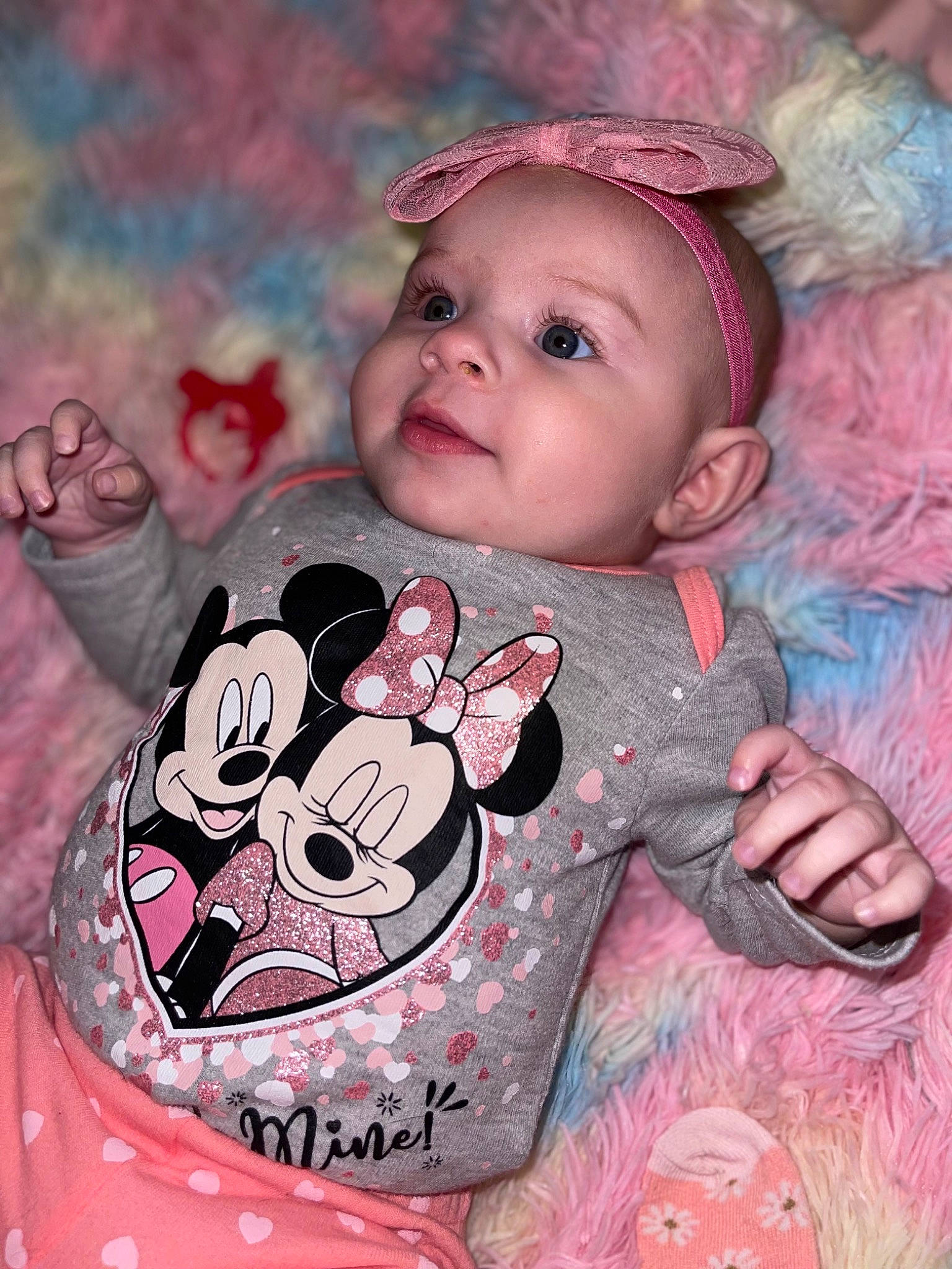 Oaklynn joined the competition — help win amazing prizes! art, baby, baby_products, baby_toddler_clothing, bib, cheek, child, cool, drinkware, happy, head, human_body, lip, outerwear, pattern, person, pink, skin, sleeve, textile