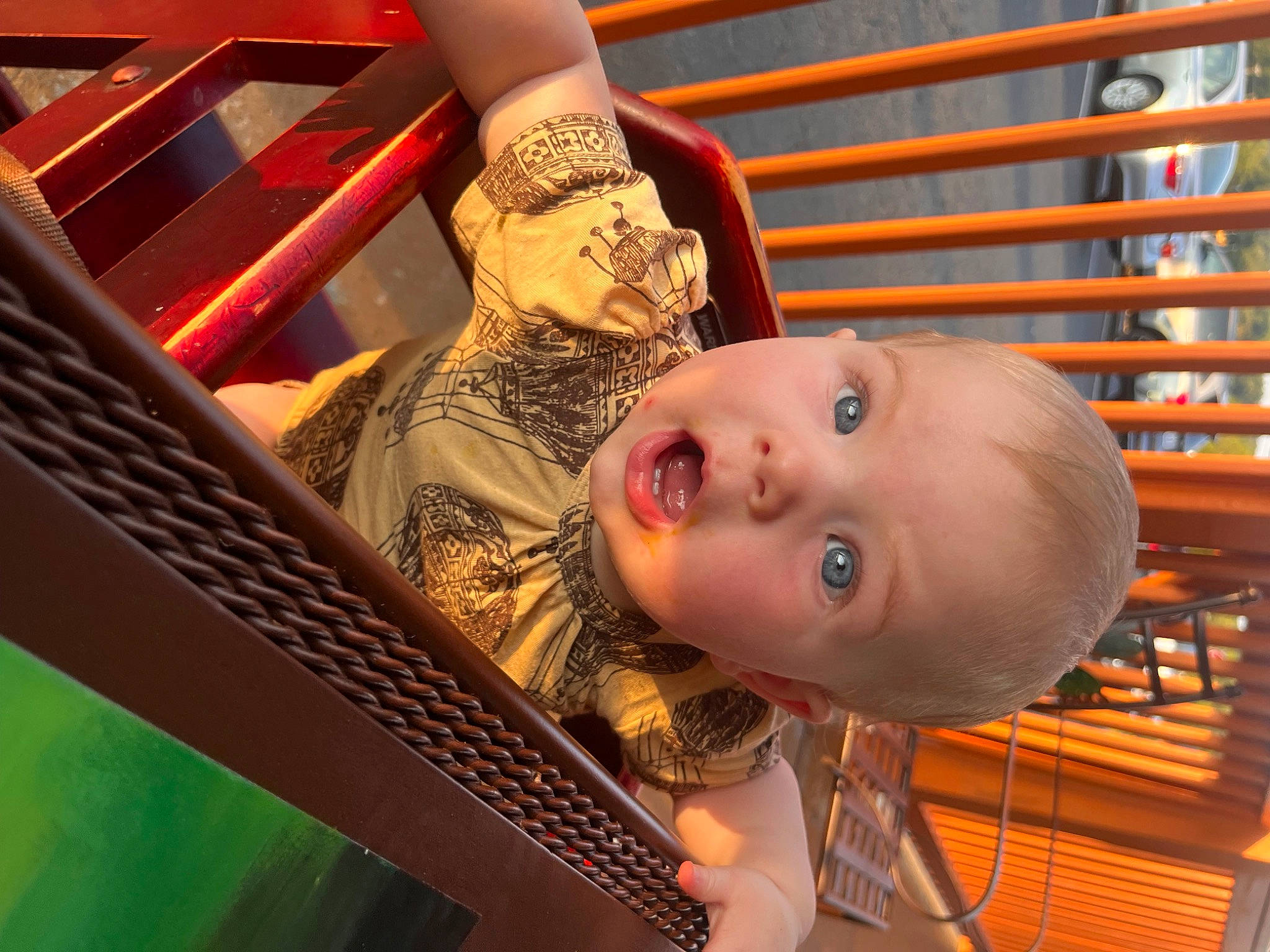 Nora joined the competition — help win amazing prizes! baby, baby_products, ceiling, child, eyelash, flooring, fun, happy, head, leisure, pattern, person, room, smile, surprise, tints_and_shades, toddler, wood