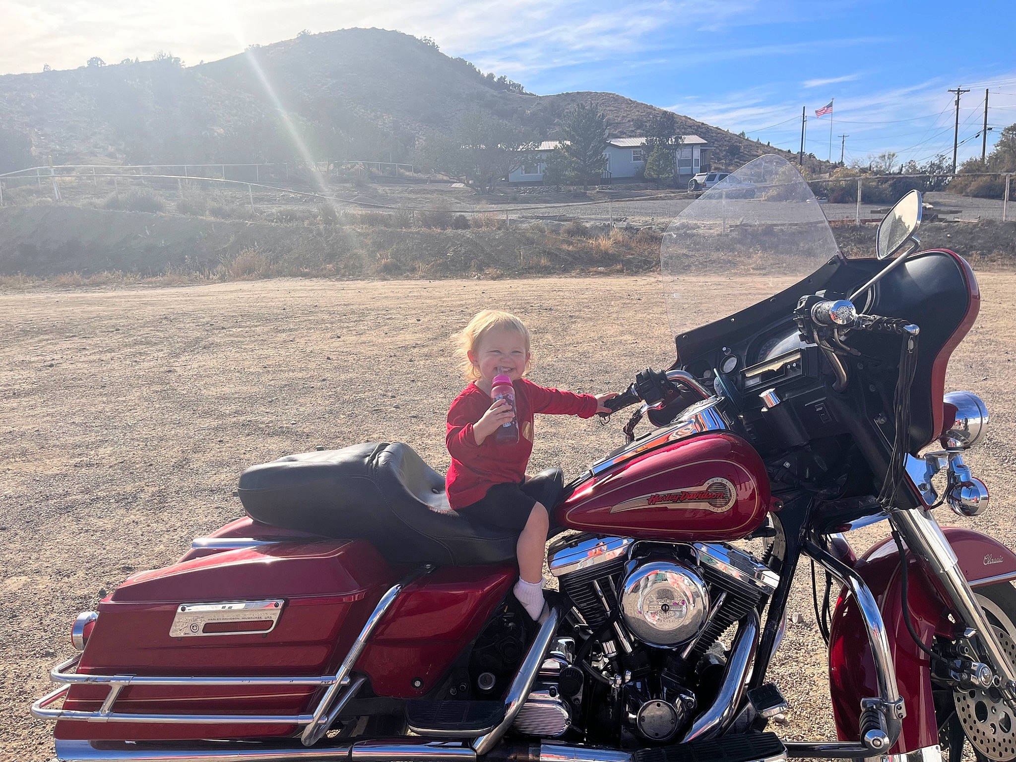 Aubrey joined the competition — help win amazing prizes! automotive_design, automotive_exterior, automotive_lighting, automotive_tire, automotive_wheel_system, cloud, fender, fuel_tank, joy, mode_of_transport, motor_vehicle, motorcycle, motorcycle_accessories, motorcycling, mountain, person, rim, sky, tire, vehicle