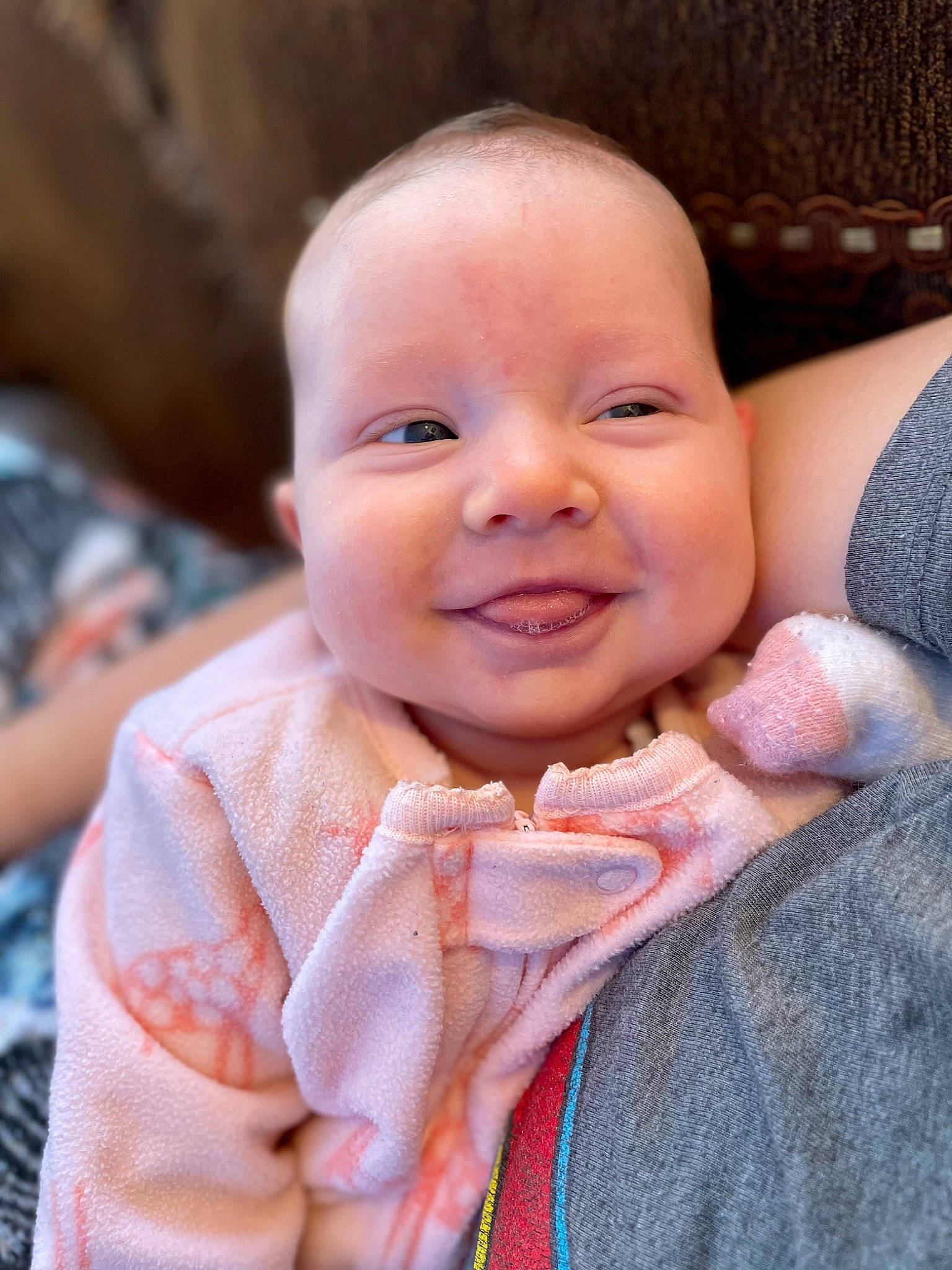 Luna-rae is registered to the contest to win money with this photo: baby, baby_toddler_clothing, cheek, child, chin, ear, eye, gesture, happy, head, headgear, iris, joy, lip, mouth, nose, outerwear, person, skin, sleeve