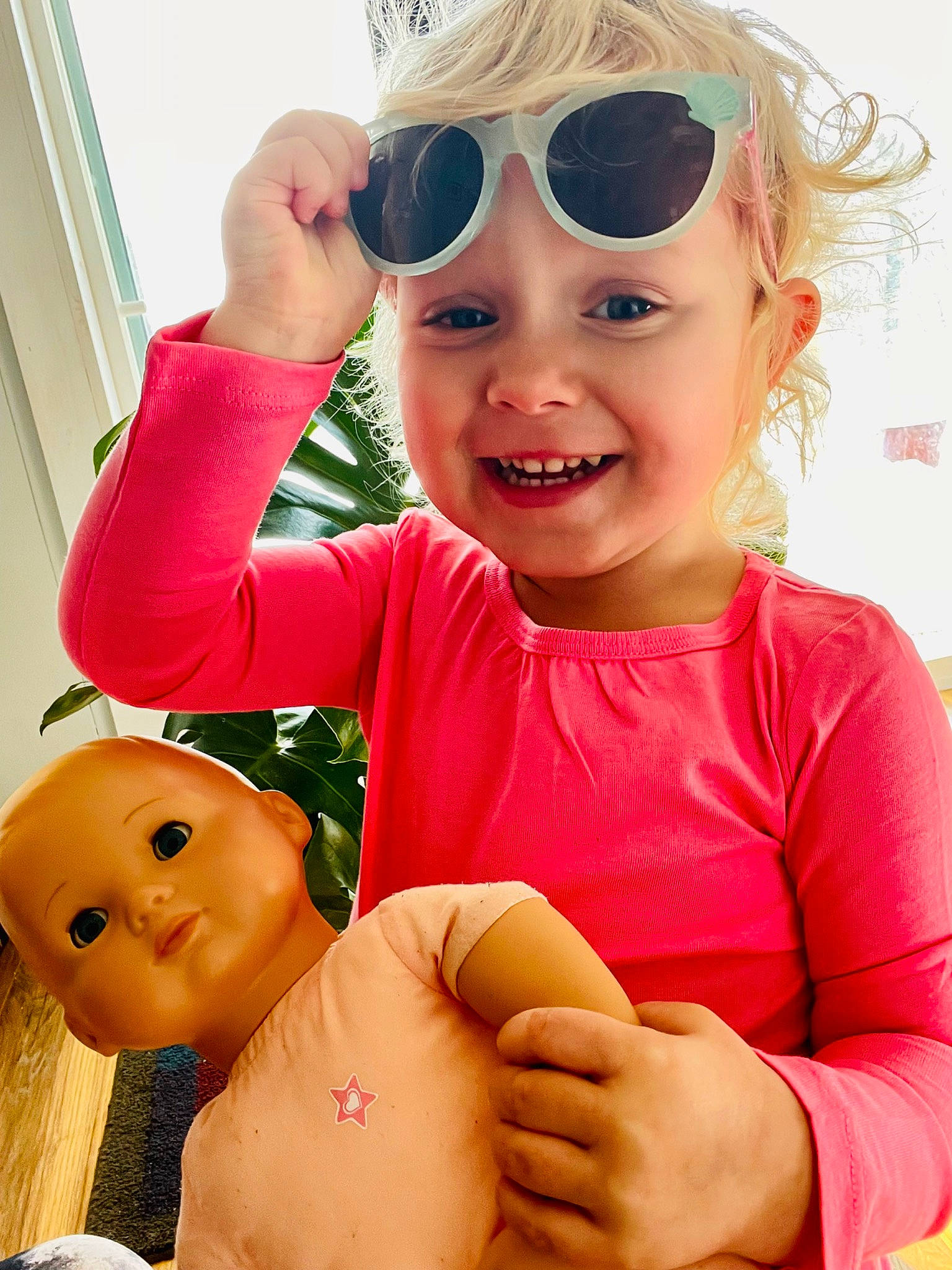 Vada joined the competition — help win amazing prizes! arm, baby_toddler_clothing, cheek, chin, eye, gesture, glasses, goggles, happy, head, headwear, human_body, joy, mouth, nose, person, photograph, skin, sleeve, smile
