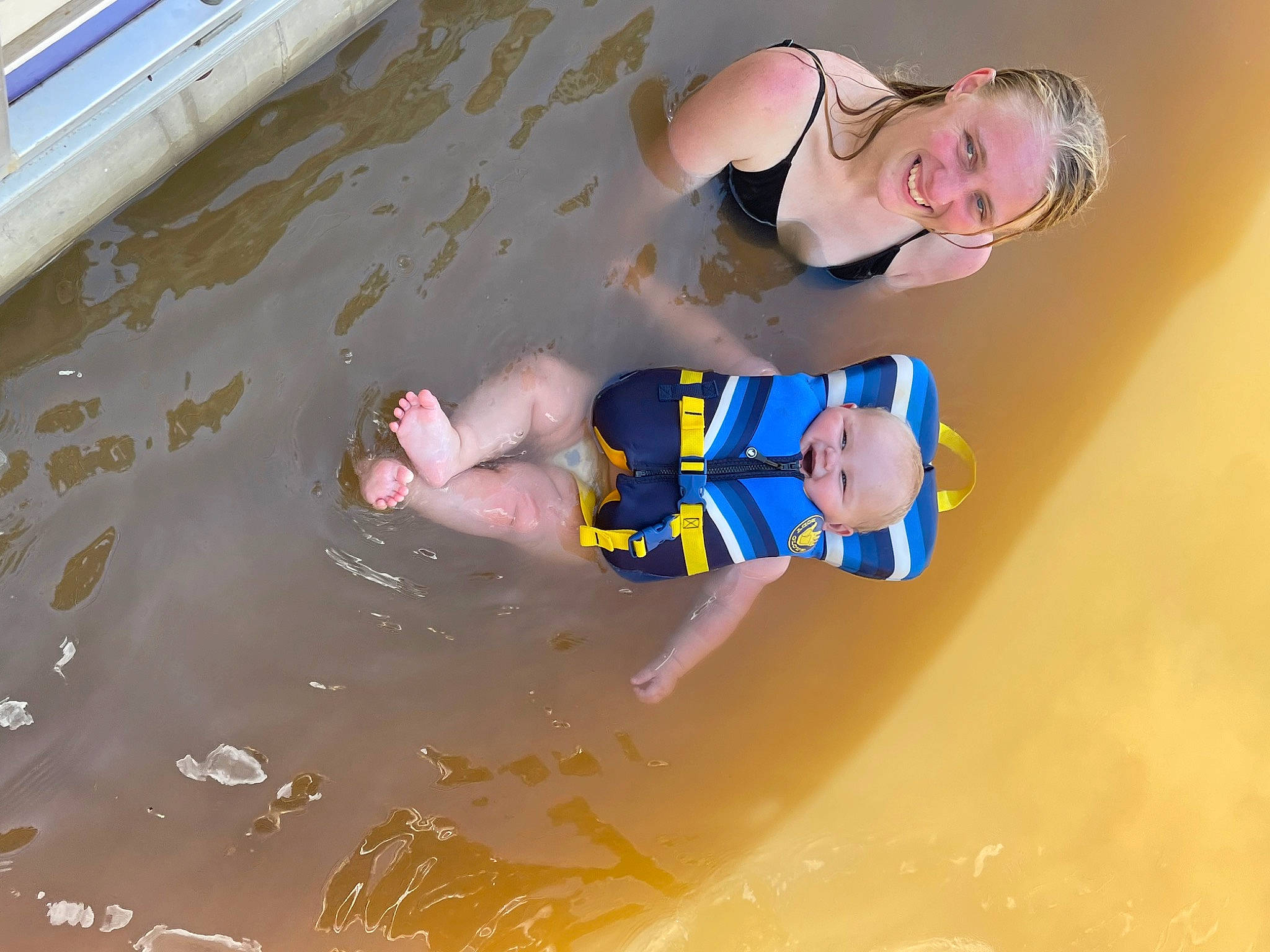 Braxton joined the competition — help win amazing prizes! arm, baby, baby_products, baby_toddler_clothing, bathing, child, fun, happy, head, joy, leisure, person, personal_protective_equipment, play, recreation, sand, swimmer, swimming_pool, swimwear, thigh