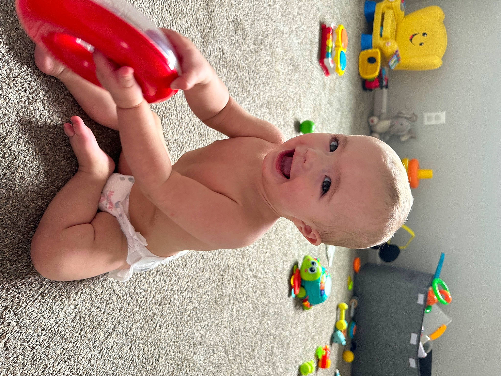Kendall joined the competition — help win amazing prizes! art, baby, baby_playing_with_toys, baby_products, baby_toddler_clothing, cheek, chest, child, facial_expression, finger, fun, gesture, happy, leisure, nose, person, skin, smile, thumb, toddler