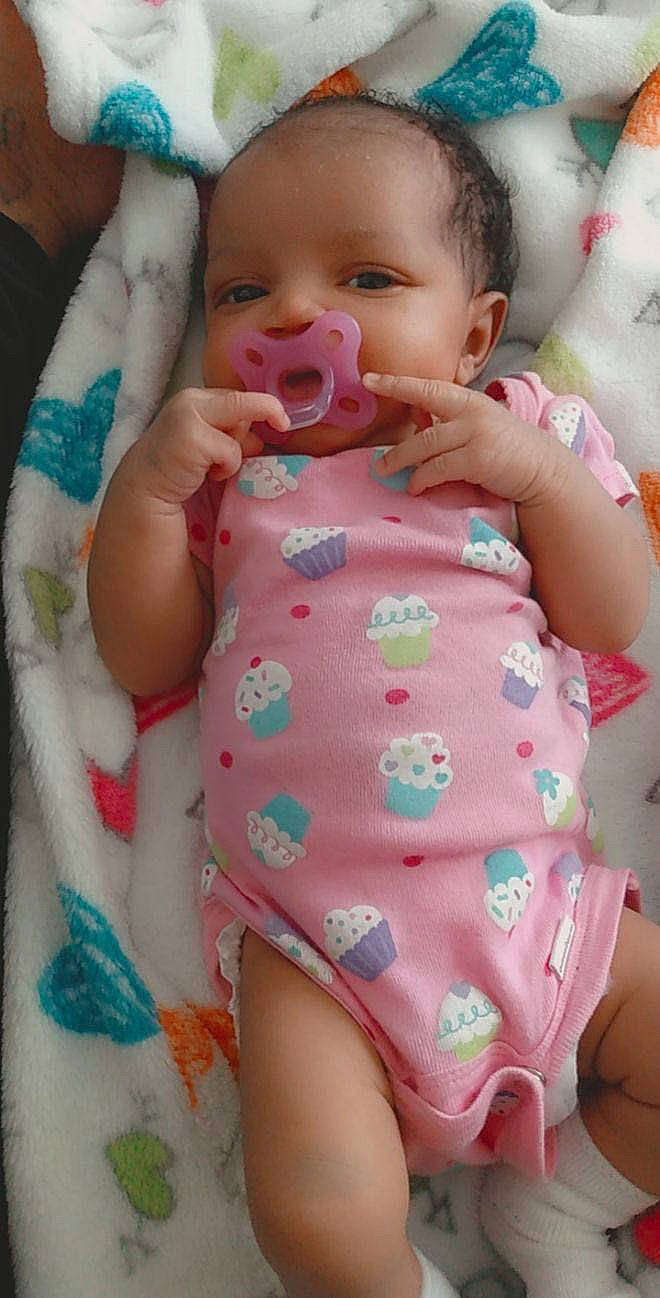 Zaliyah joined the competition — help win amazing prizes! arm, baby, baby_toddler_clothing, cheek, eye, face, facial_expression, green, hand, happy, head, lip, mouth, muscle, neck, nose, organ, person, skin, stomach