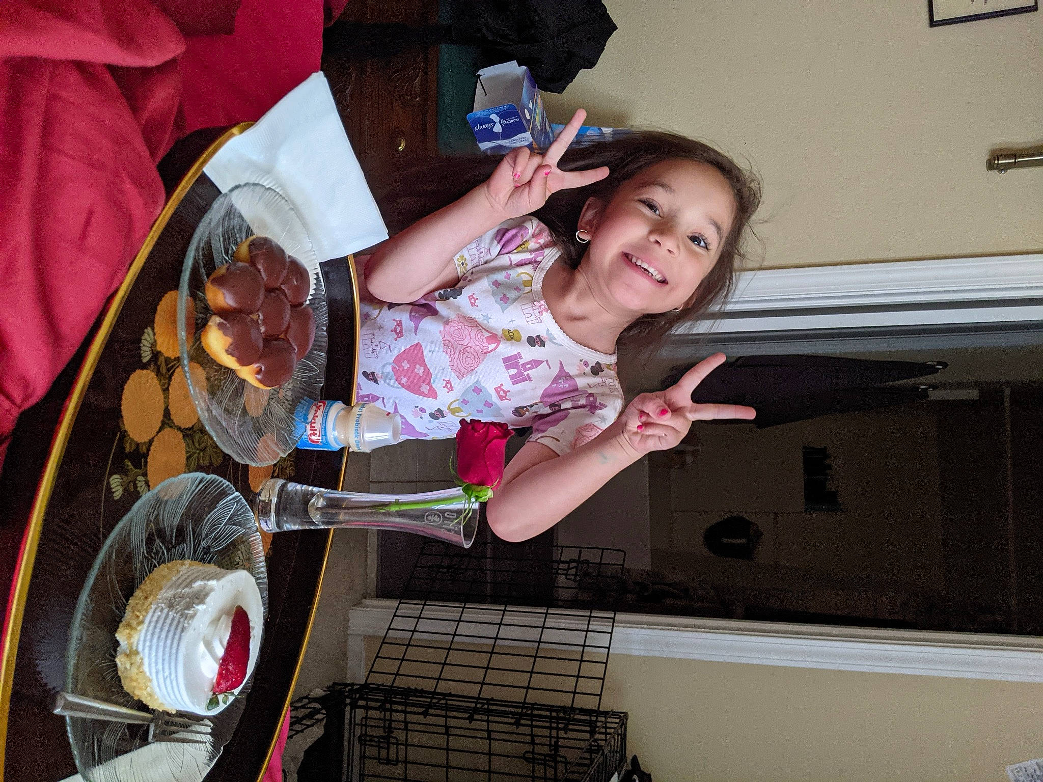 Davi Rose joined the competition — help win amazing prizes! automotive_wheel_system, child, cooking, fashion_accessory, fun, happy, human_leg, joy, leisure, magenta, person, room, smile, t_shirt, thigh, tire, toddler