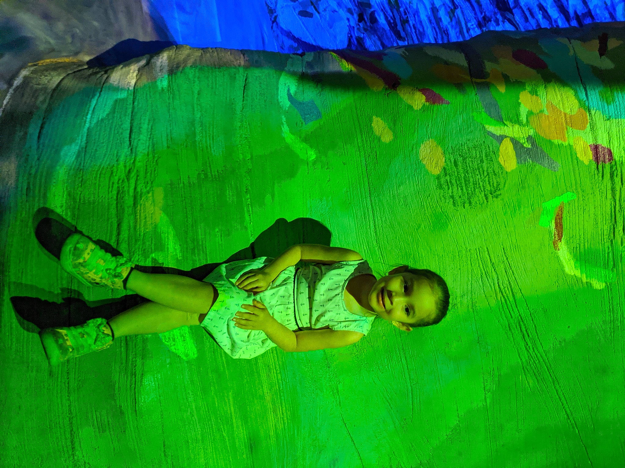 Davi Rose joined the competition — help win amazing prizes! art, blue, font, fun, grass, grassland, green, happy, joy, leaf, leisure, organism, painting, person, plant, t_shirt, tints_and_shades, toddler, tree, visual_arts