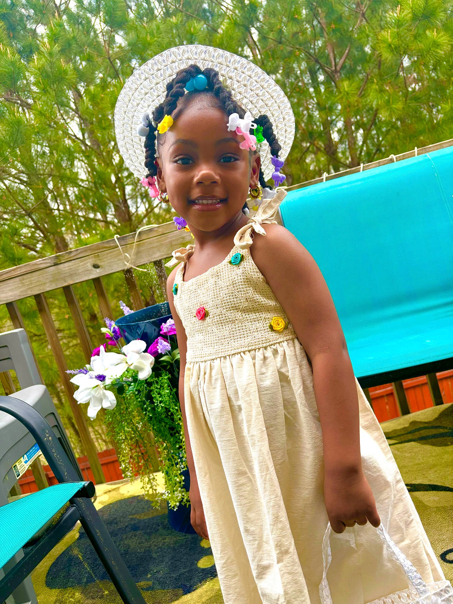 Kyeland joined the competition — help win amazing prizes! botany, child, dress, event, flower, fun, grass, happy, hat, headpiece, jewellery, joy, leisure, people_in_nature, person, plant, recreation, smile, spring, summer