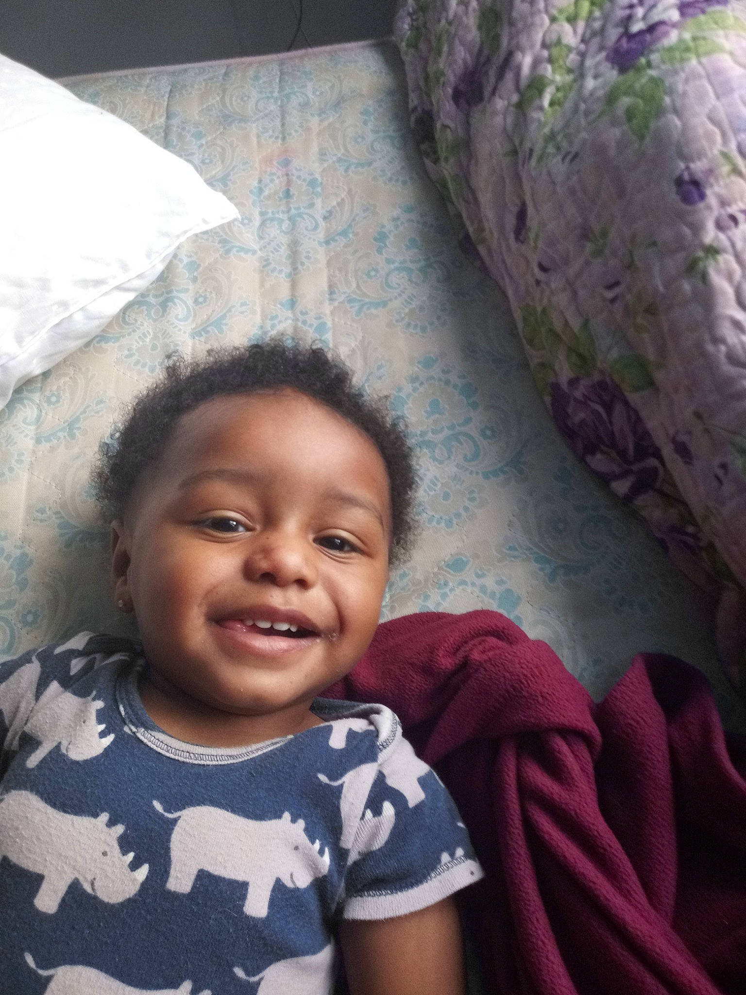 Jermaine Jr is registered to the contest to win money with this photo: baby, cheek, child, face, facial_expression, fun, happy, head, laugh, nose, people, person, skin, smile, toddler, tooth, tree, vacation