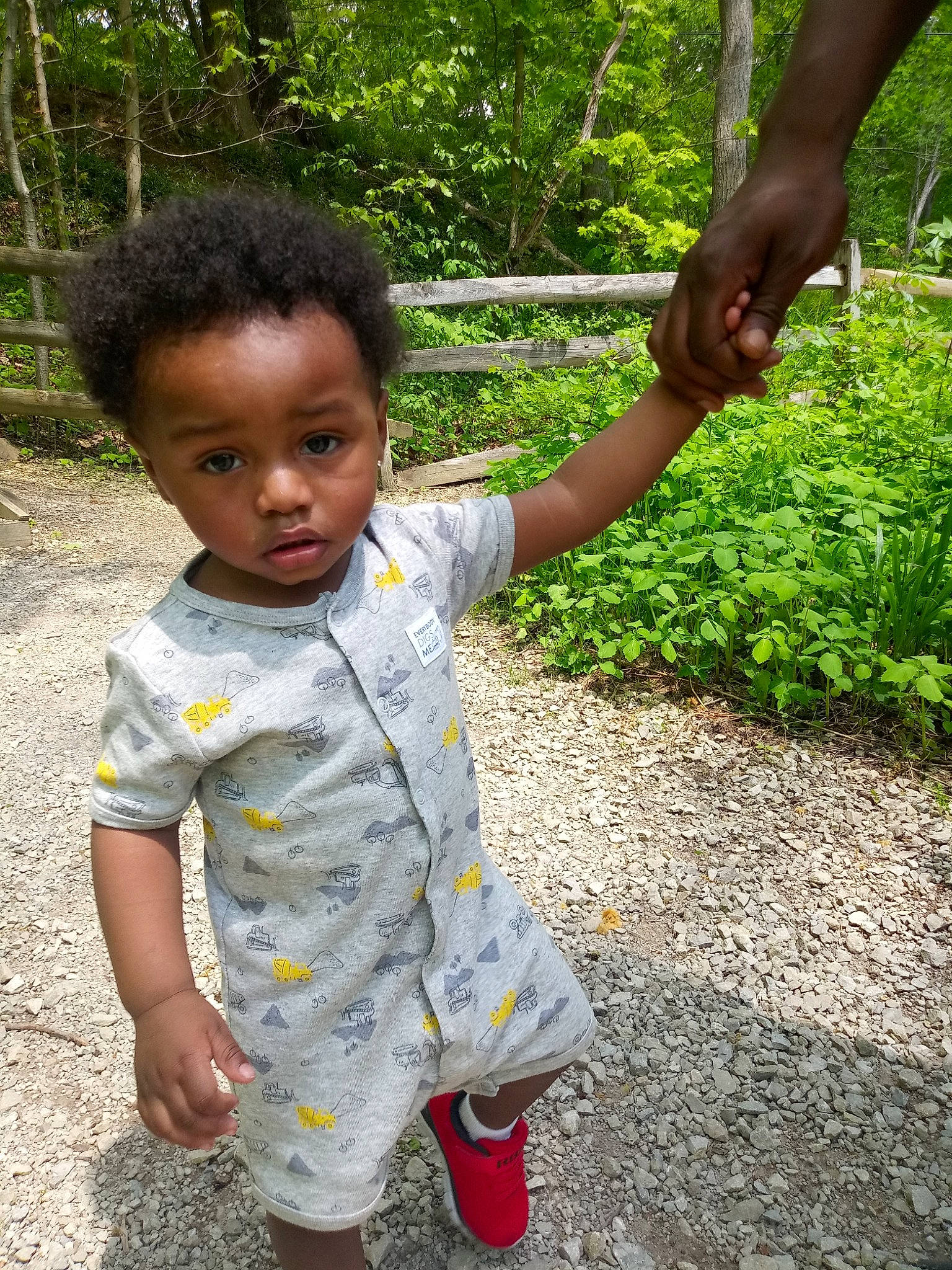 Jermaine Jr joined the competition — help win amazing prizes! adaptation, child, person, plant, play, smile, toddler